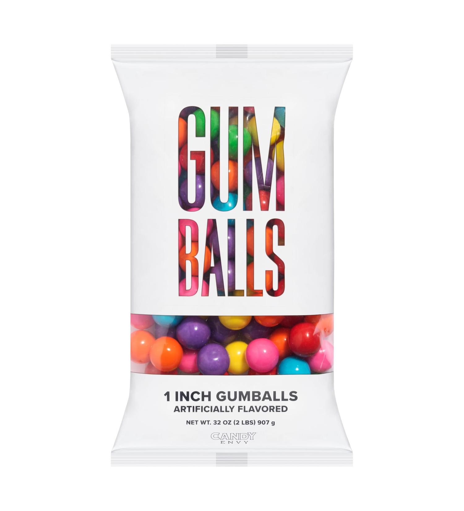 Shop Candy Envy Assorted 1 Inch Gumballs - 2lb Bag | 113 North American Made & Kosher Certified Gumballs International Shipping Available - Buy Online on GoSupps.com