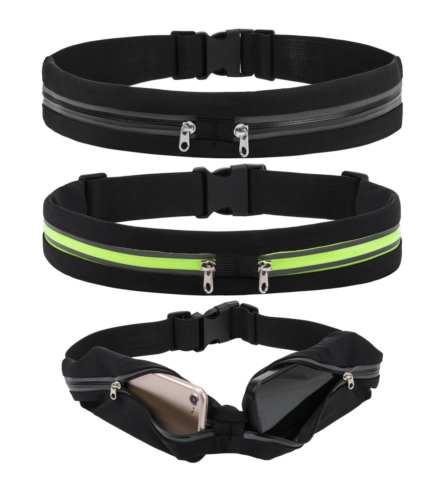 Yamitora 2-Piece Sports Belt Running Bag for Cell Phones - Lightweight & Adjustable | International Shipping - Buy Online on GoSupps.com