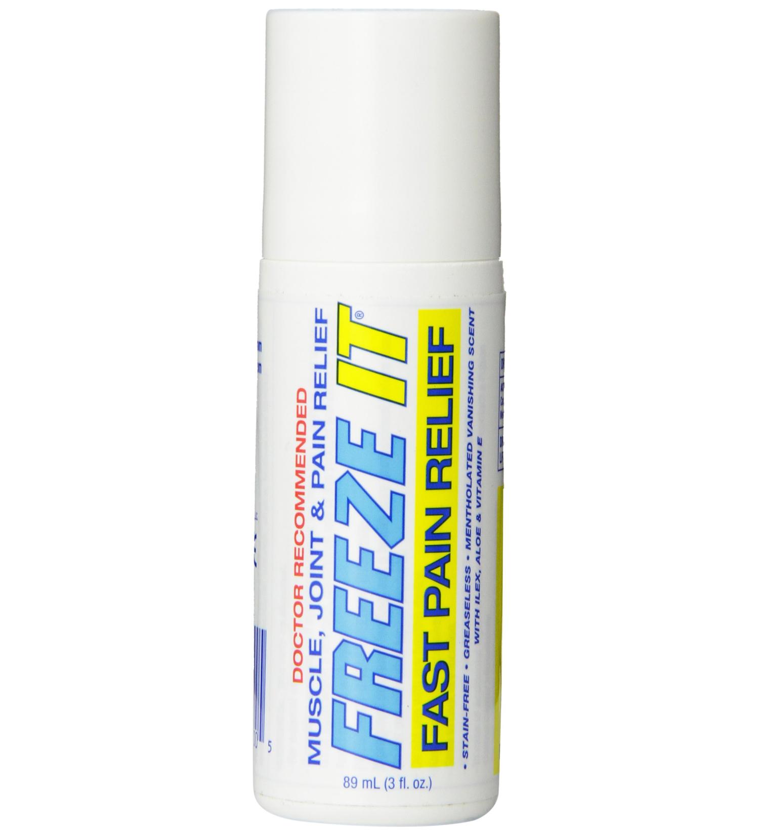 Freeze It Advanced Therapy Gel Roll-On 3 oz - Fast Relief for Pain and Inflammation - Buy Online on GoSupps.com