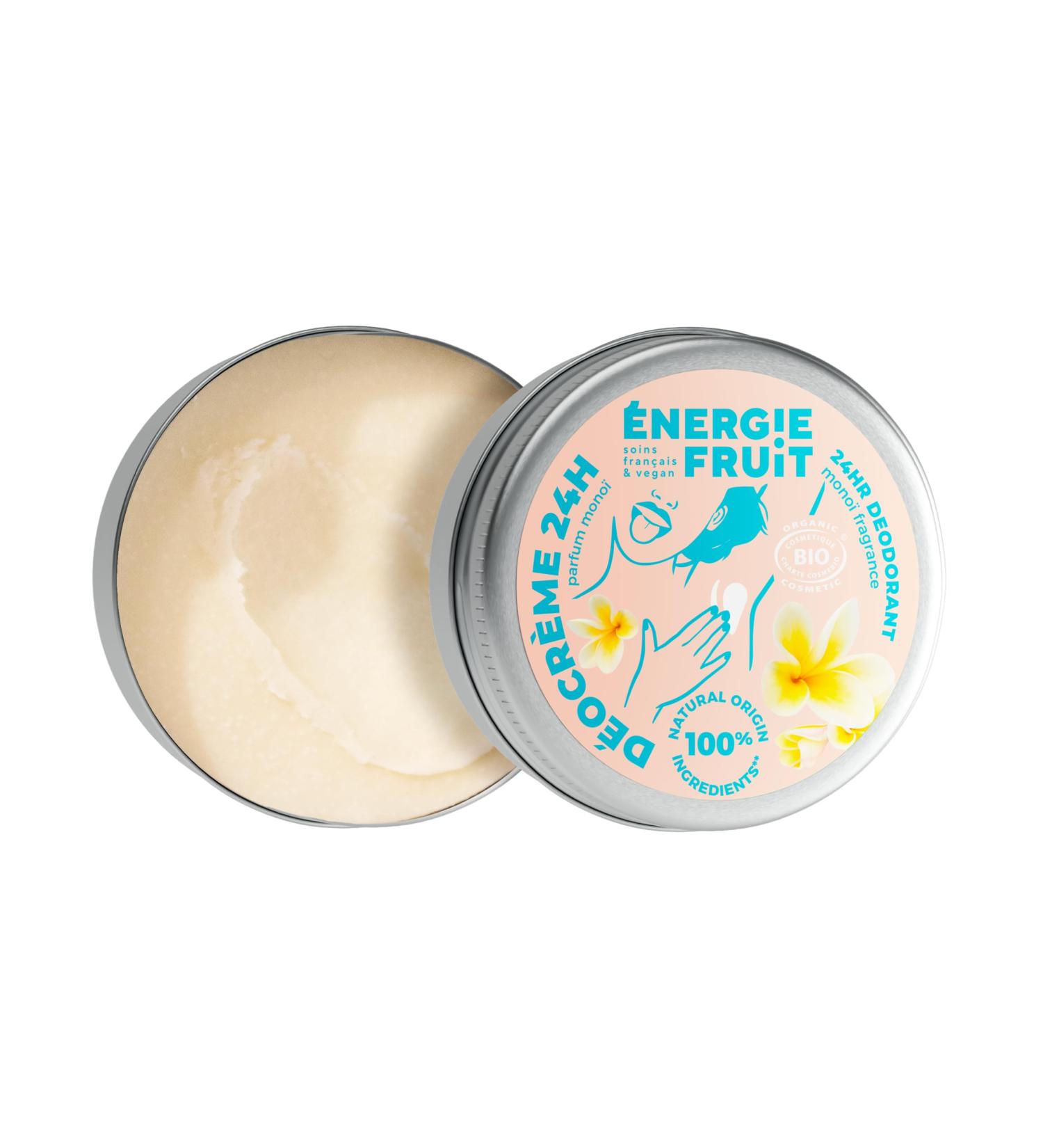 ENERGIE FRUIT | D odorant cr me 24h | Parfum Mono | BIO certifi par ECOCERT Mono 45 g (Lot de 1) - Buy Online on GoSupps.com