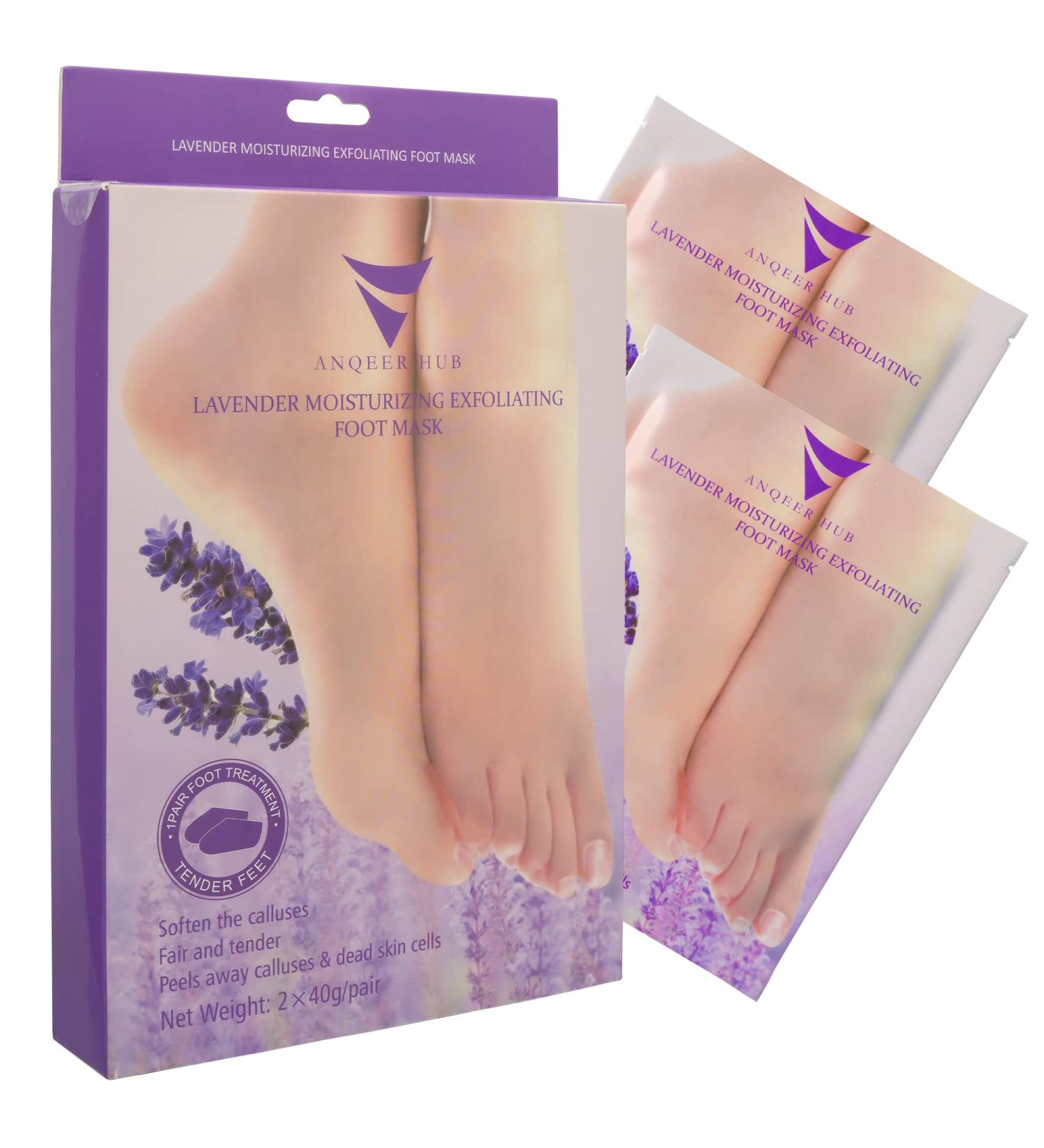 Foot Peel Mask (2 Pairs) - Exfoliating Foot Mask for Baby Soft Skin - Remove Dead Skin, Lavender Scented - Foot Care Spa Treatment for Men and Women - Buy Online on GoSupps.com