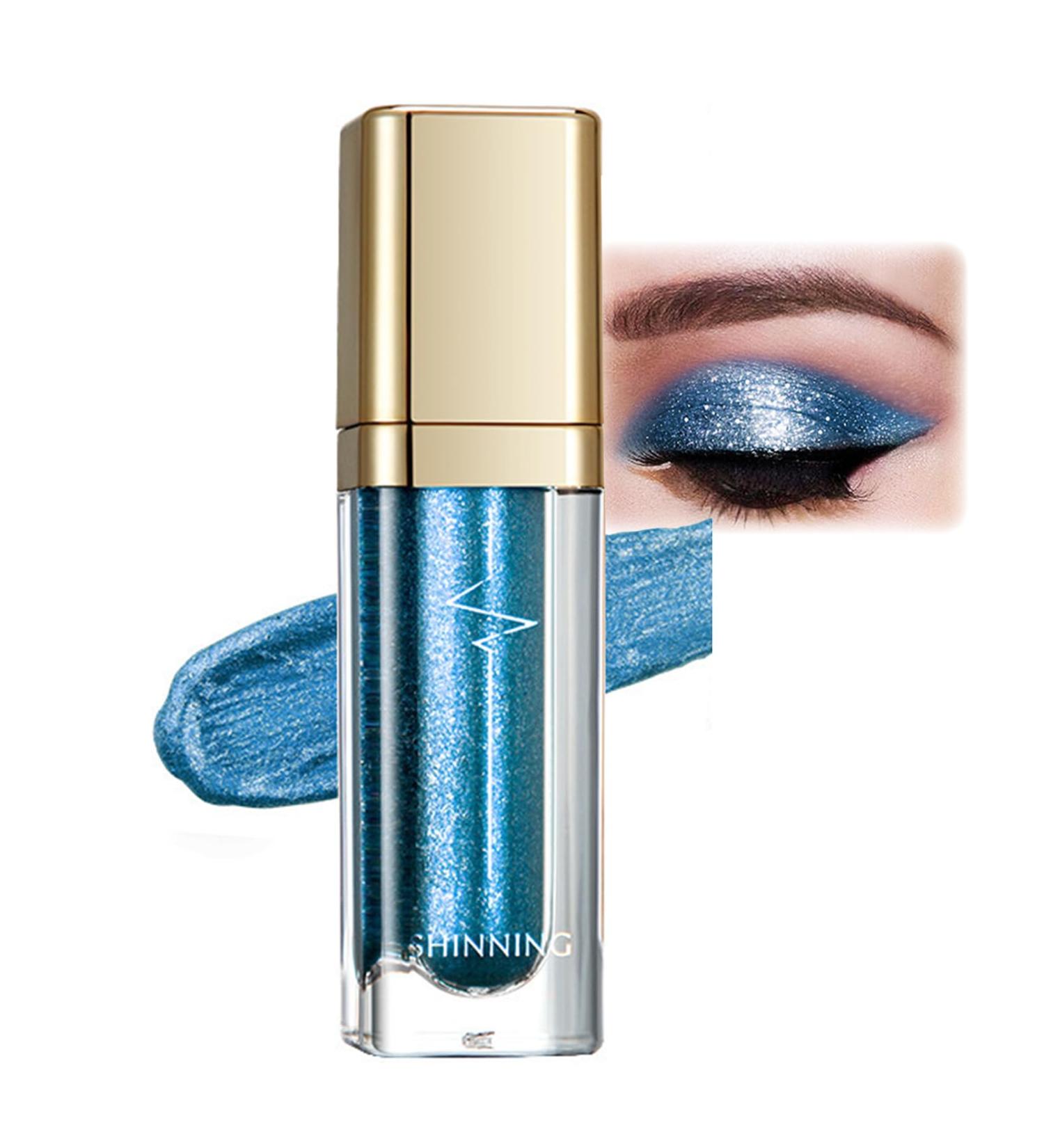 Ombre paupi res liquide paillettes bleu m tallis longue dur e et imperm able avec paillettes fines s chage rapide brillance lisse Blue Lake 05# - Buy Online on GoSupps.com