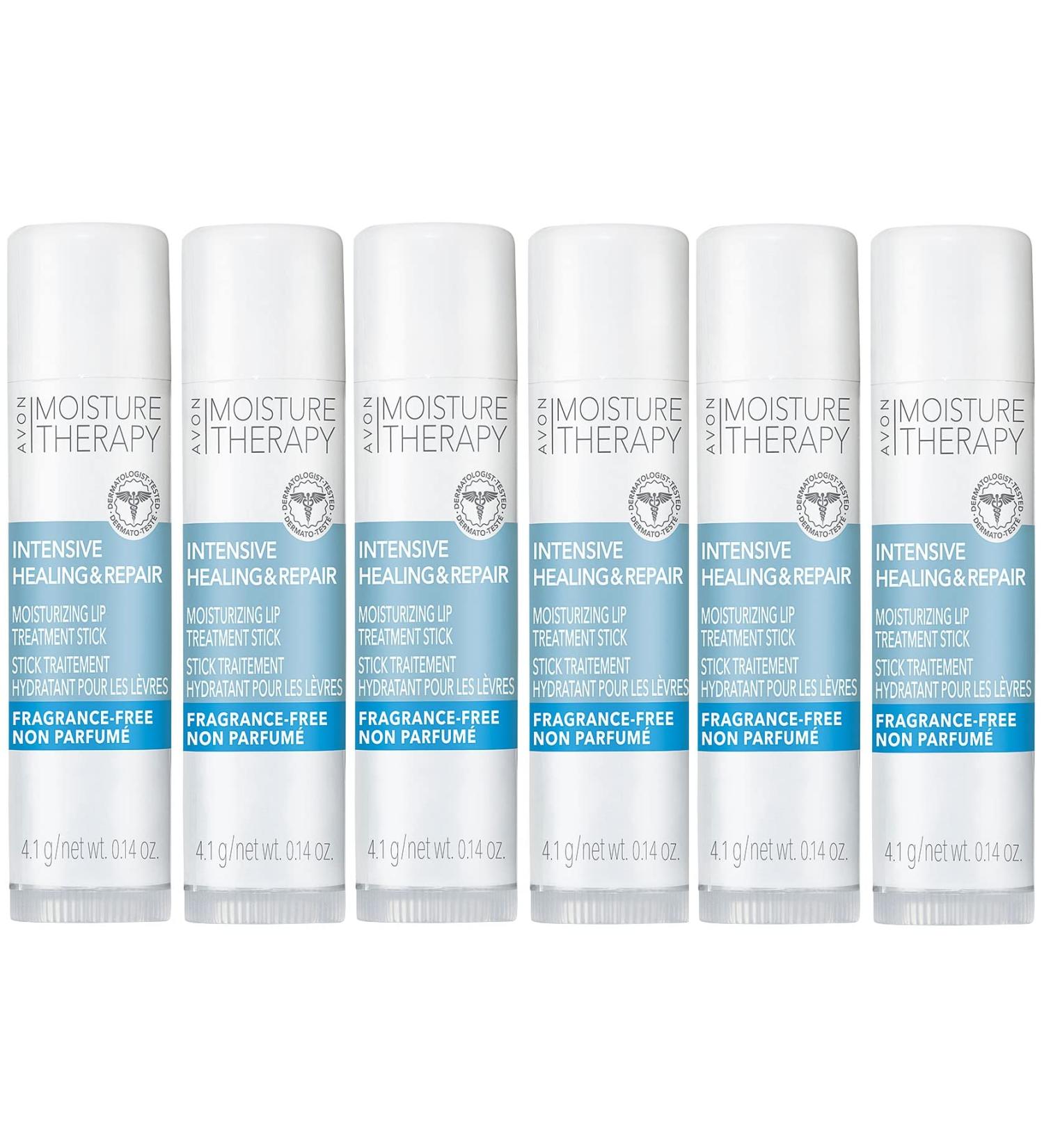 Avon Moisture Therapy Intensive Healing & Repair Moisturizing Lip Treatment Balm New Packing Lot of 6