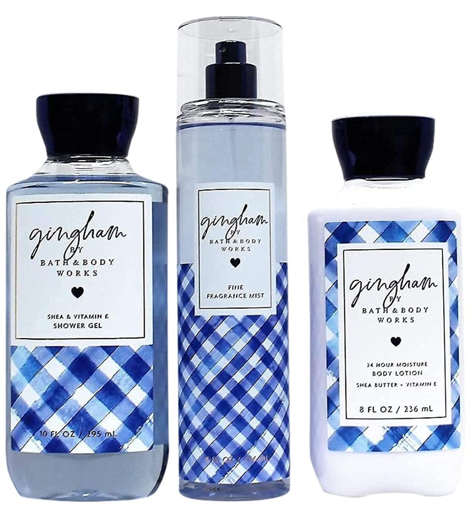 Daily Trio Gift Set: Gingham Shower Gel, Fragrance Mist & Body Lotion - 2019 Collection - Buy Online on GoSupps.com