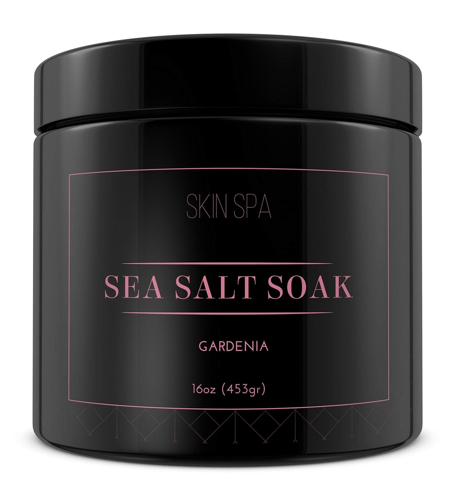 Shop Mineral Sea Salt Soak - Gardenia 16oz (453g) | Refreshing Bath Soak for Relaxation - International Shipping Available - Buy Online on GoSupps.com