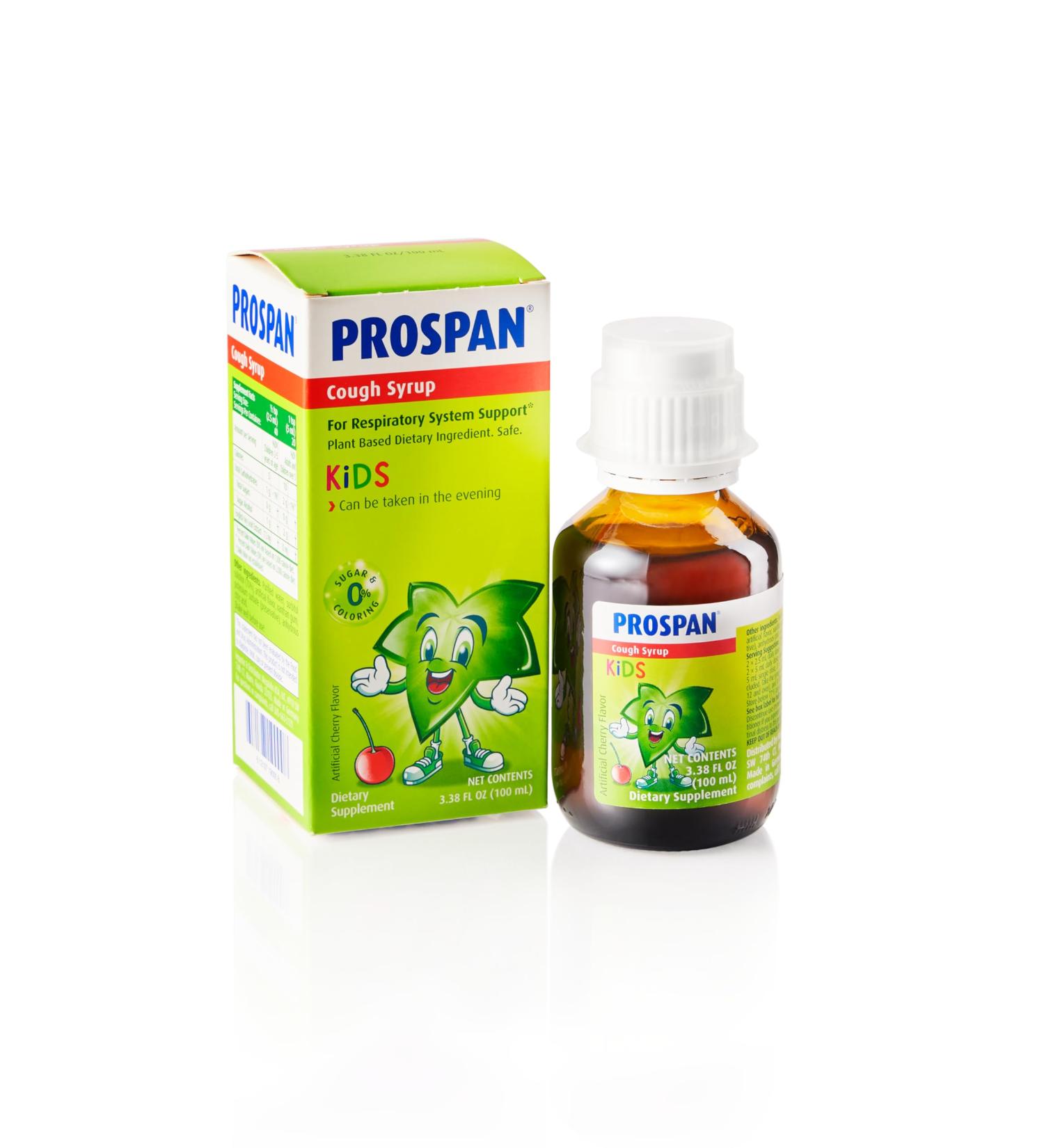 Prospan Kids Cough Syrup + Mucus Relief - Alcohol-Free Non-Drowsy Sugar-Free Ivy Leaf Extract | 100mL - International Shipping Available - Buy Online on GoSupps.com
