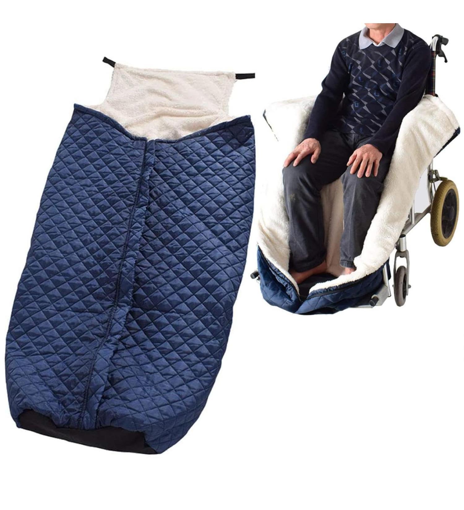 Winter Windproof Wheelchair Cozy Cover Thicken Warm Waterproof Universal Wheelchair Footmuff Universal Wheelchair Accessory for Lower Body Warmer - Buy Online on GoSupps.com