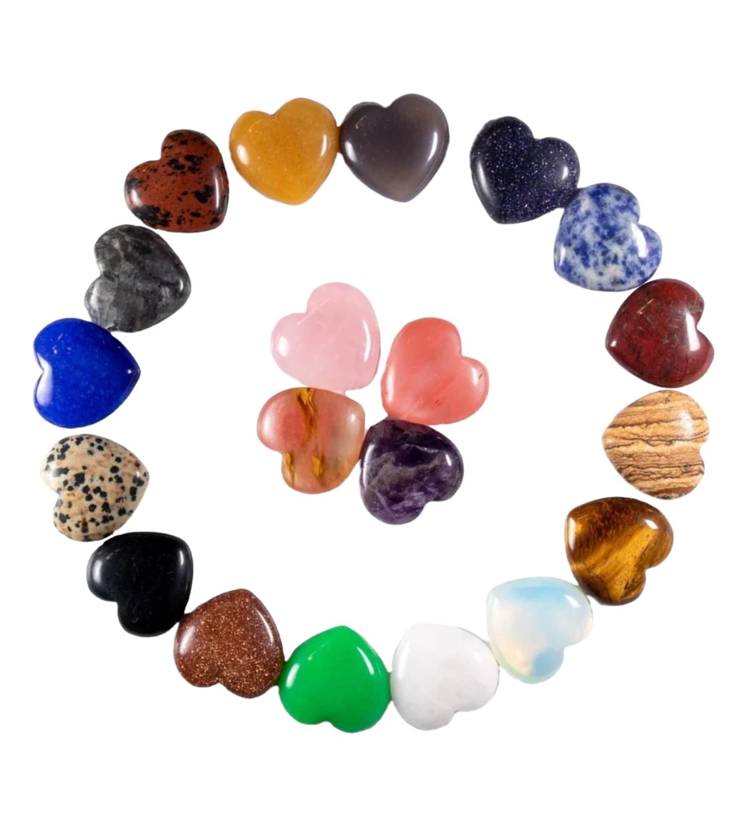 Steinfixx Large Gem Heart | Healing Crystal & Chakra Stone | Ryolith Massage Stone Gift for Loved Ones - Buy Online on GoSupps.com