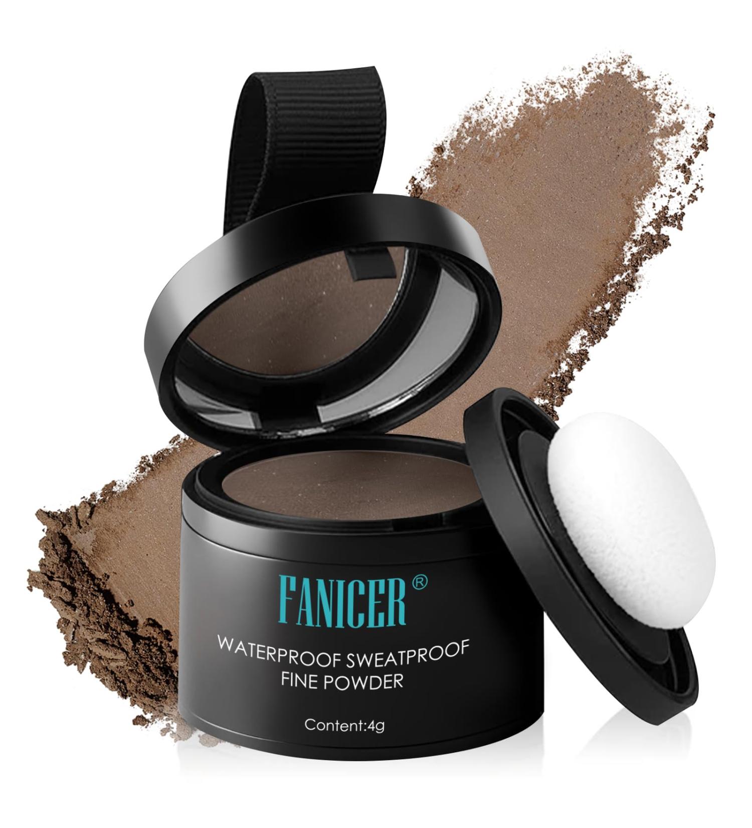 Instant Hairline Powder - Root Cover Up & Touch Up for Thinning Hair Eyebrows & Beard Line - Dark Brown Shade - Buy Online on GoSupps.com