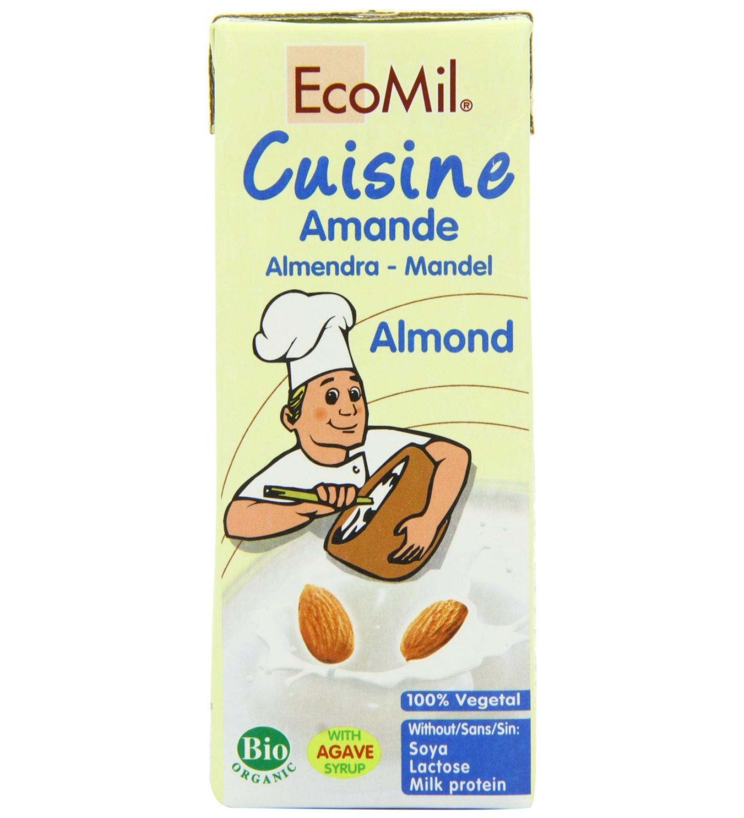 Ecomil | Cuisine - Almond Cream | 2 x 200ml - Buy Online on GoSupps.com