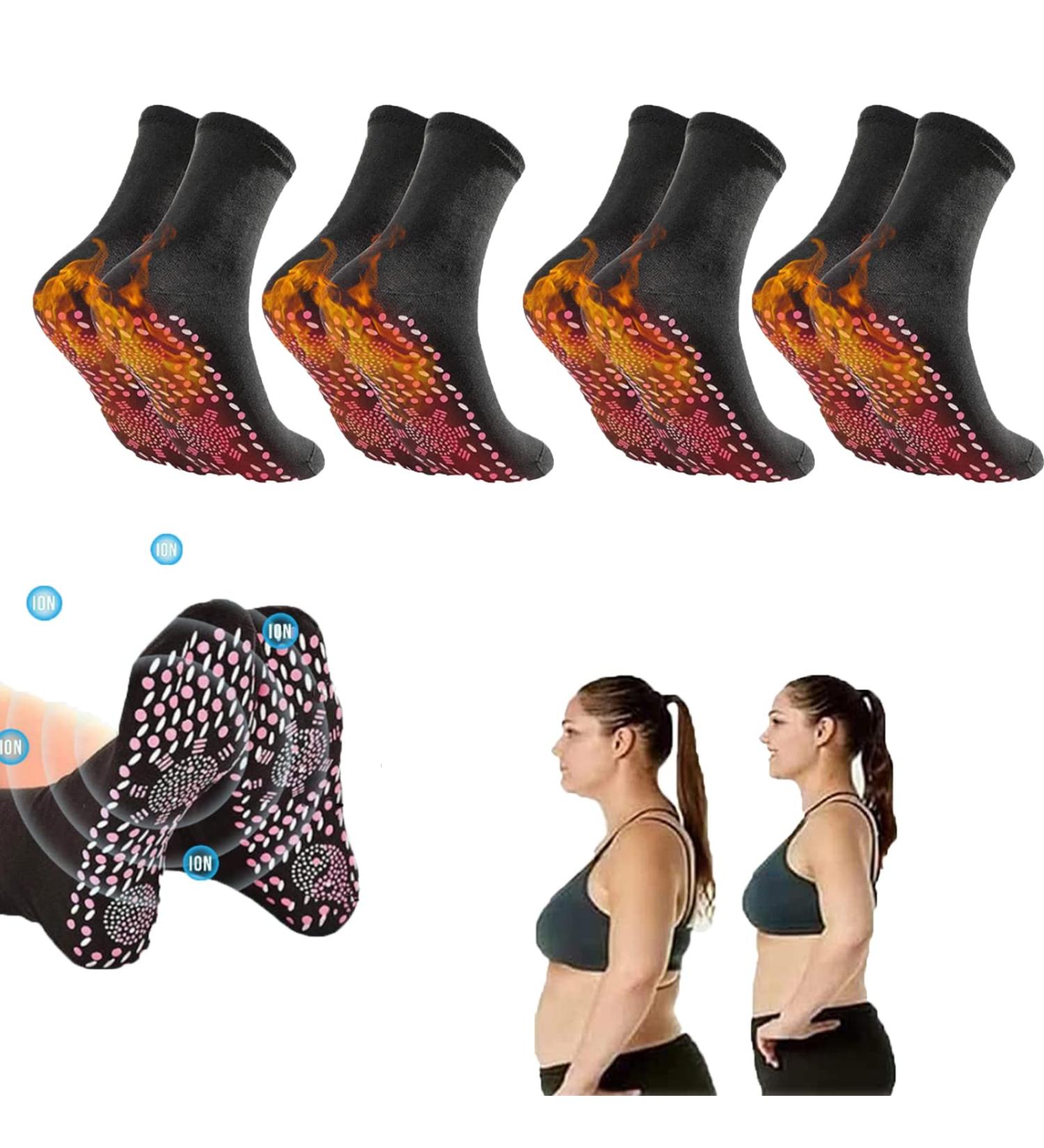 UIRPK 2023 New 4 Pairs Afiz Tourmaline Slimming Health Socks - One Size Fits All - Buy Online on GoSupps.com