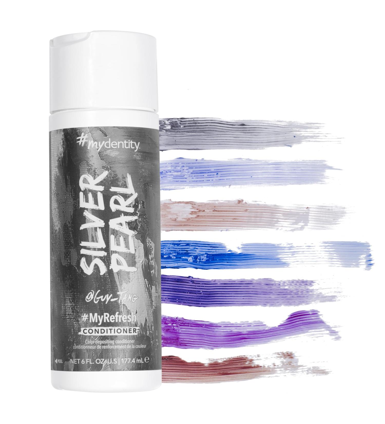 MyDentity MyRefresh Color Depositing Conditioner - Silver Pearl | Temporary Hair Dye | Lasts Up to 25 Washes | 6 oz | International Shipping Available - Buy Online on GoSupps.com