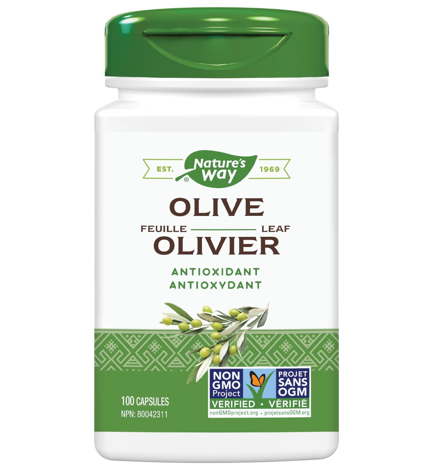 Nature's Way Olive Leaf Health Supplement 100 Count Natural 100 Count (Pack of 1) - Buy Online on GoSupps.com