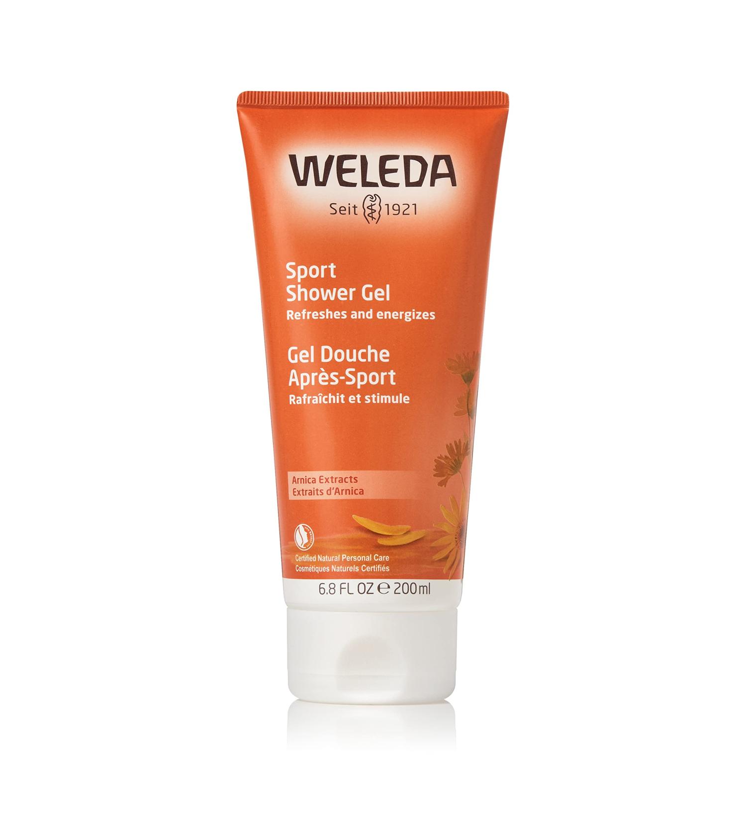 Weleda Sport Arnica Shower Gel 6.8 fl oz - Plant Rich Cleanser with Arnica, Rosemary & Lavender - Buy Online on GoSupps.com