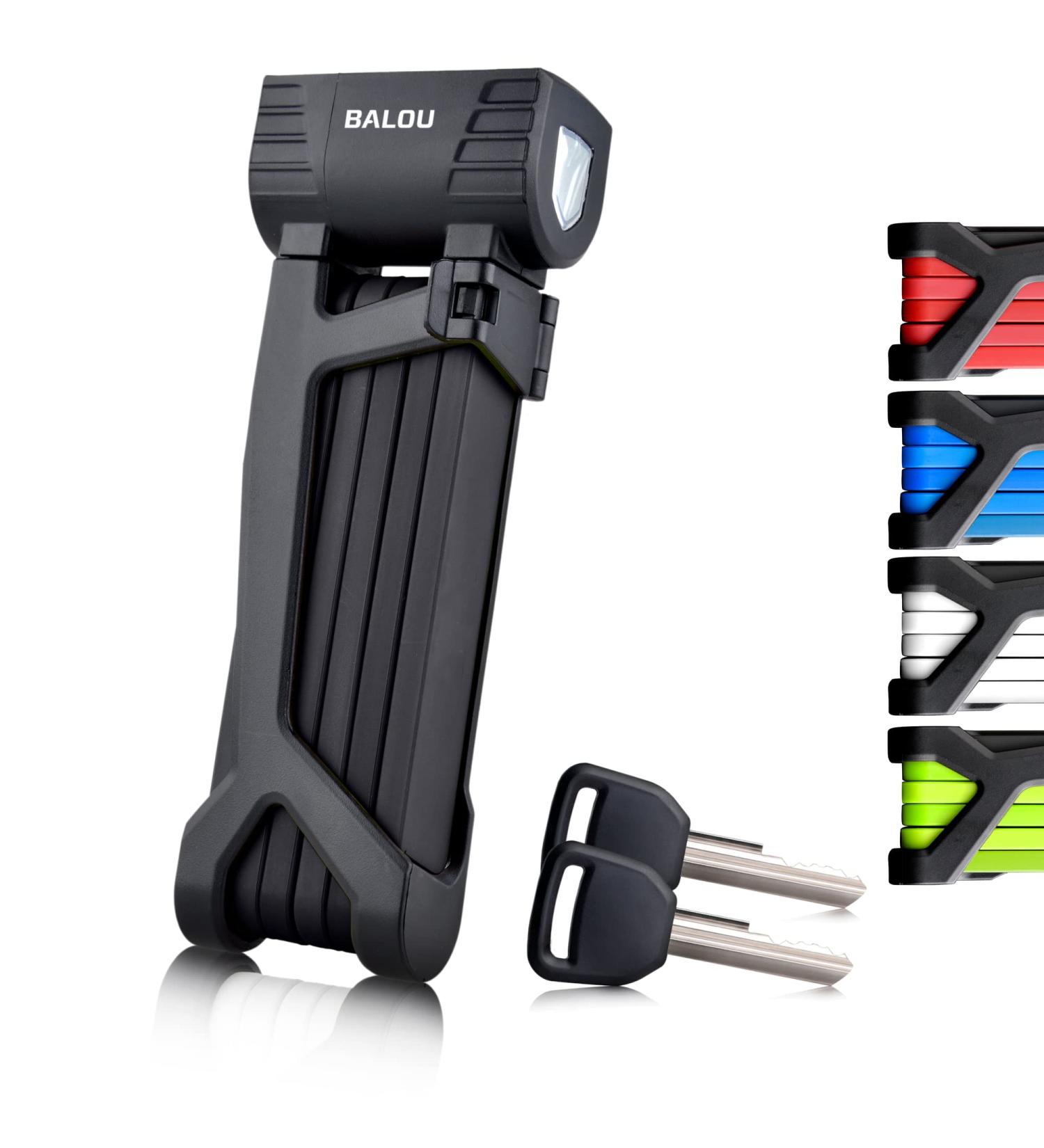 Falfschloss Bicycle Lock 90cm - 6 Steel Segments Ebike Castle Safety Level 10 Black - Secure Your Ride Worldwide - Buy Online on GoSupps.com