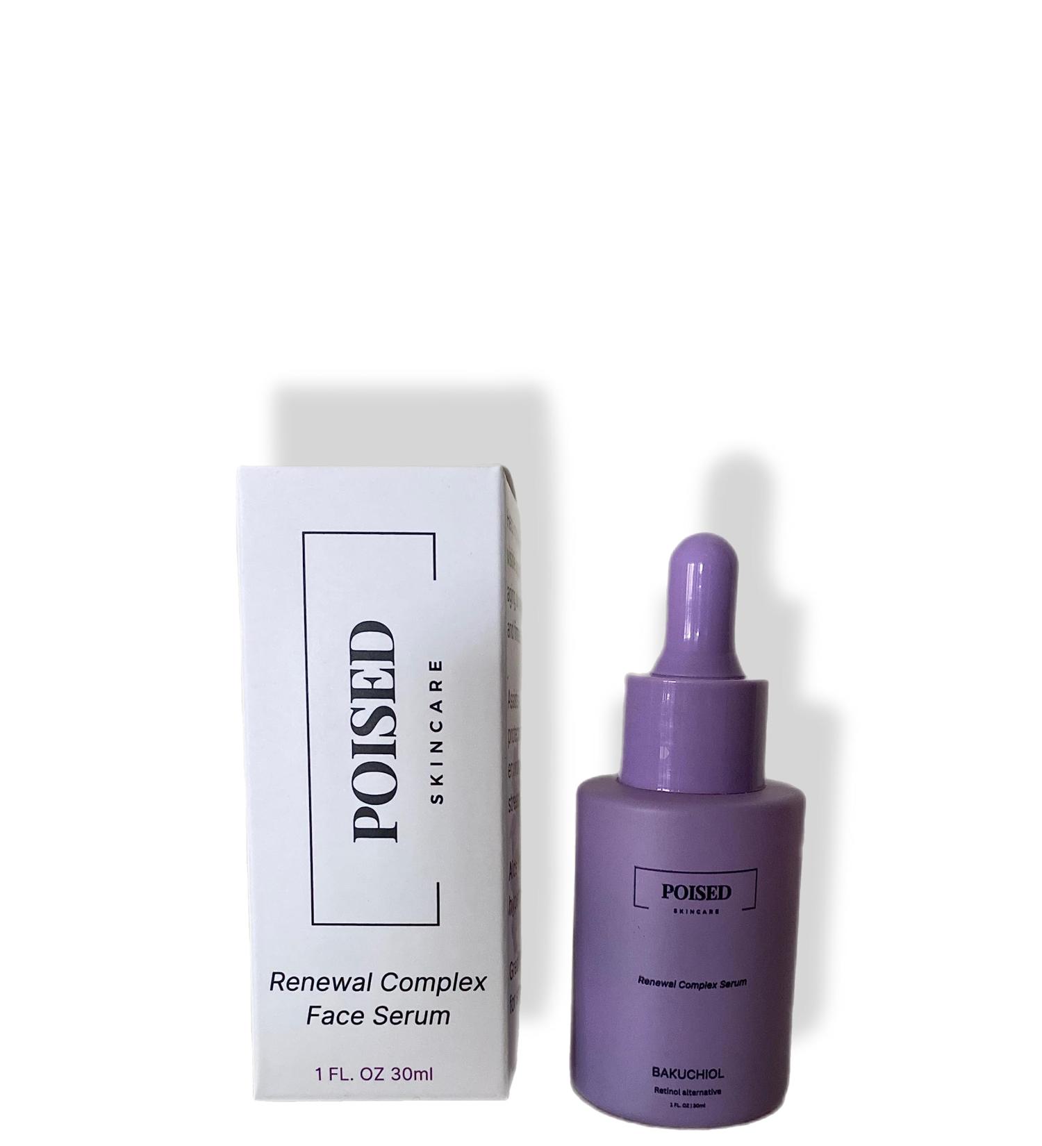 Poised Skincare Bakuchiol Renewal Complex Serum retinol alternative bakuchiol oil serum natural skincare