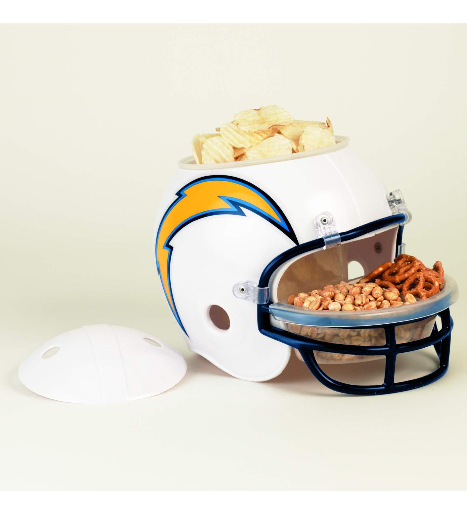 Wincraft NFL Helmet with Bowls for Nibbles and Snacks White