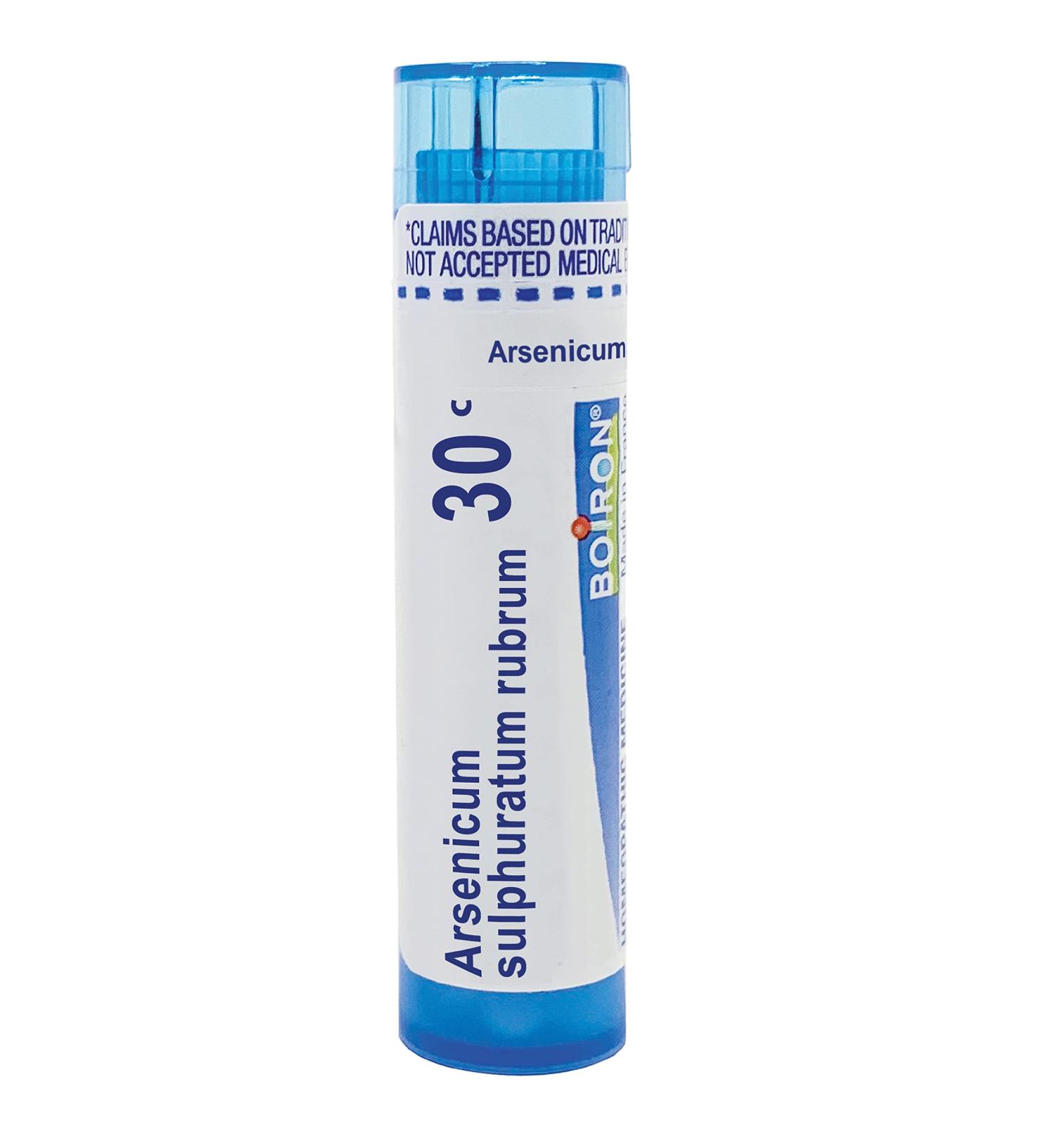Boiron Arsenicum Sulphuratum Flavum 30C | Dry Cough Relief | 80 Pellets | International Shipping Available - Buy Online on GoSupps.com