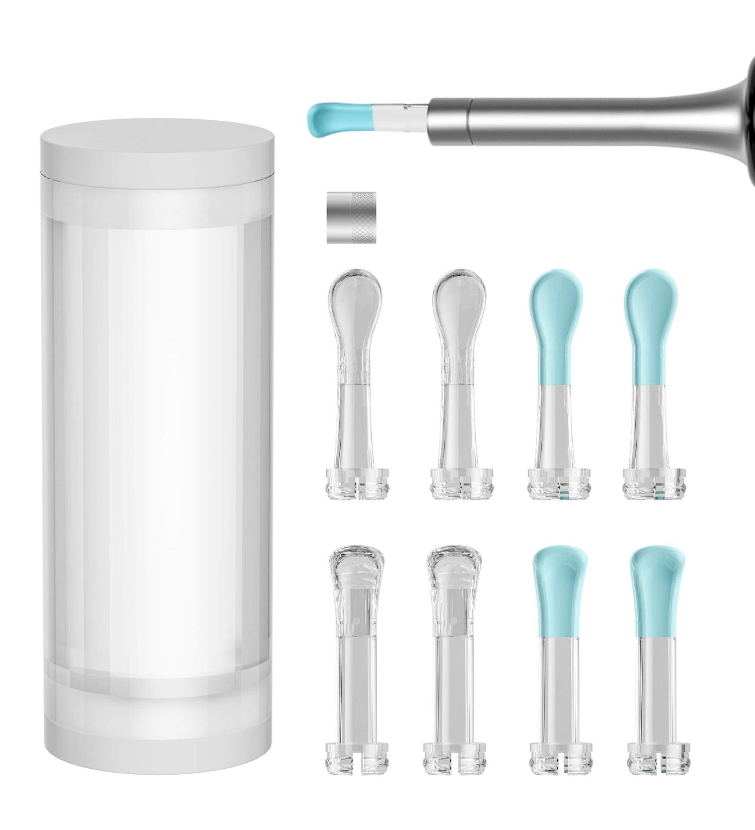 BEBIRD Ear Wax Removal Replacement Ear Spoons - 4 Silicone & 4 PC Spoons with Alloy Screw Ring | Compatible with C3/C3 Pro X17 Pro M9 Pro A2 B2 Pro K10 - Buy Online on GoSupps.com