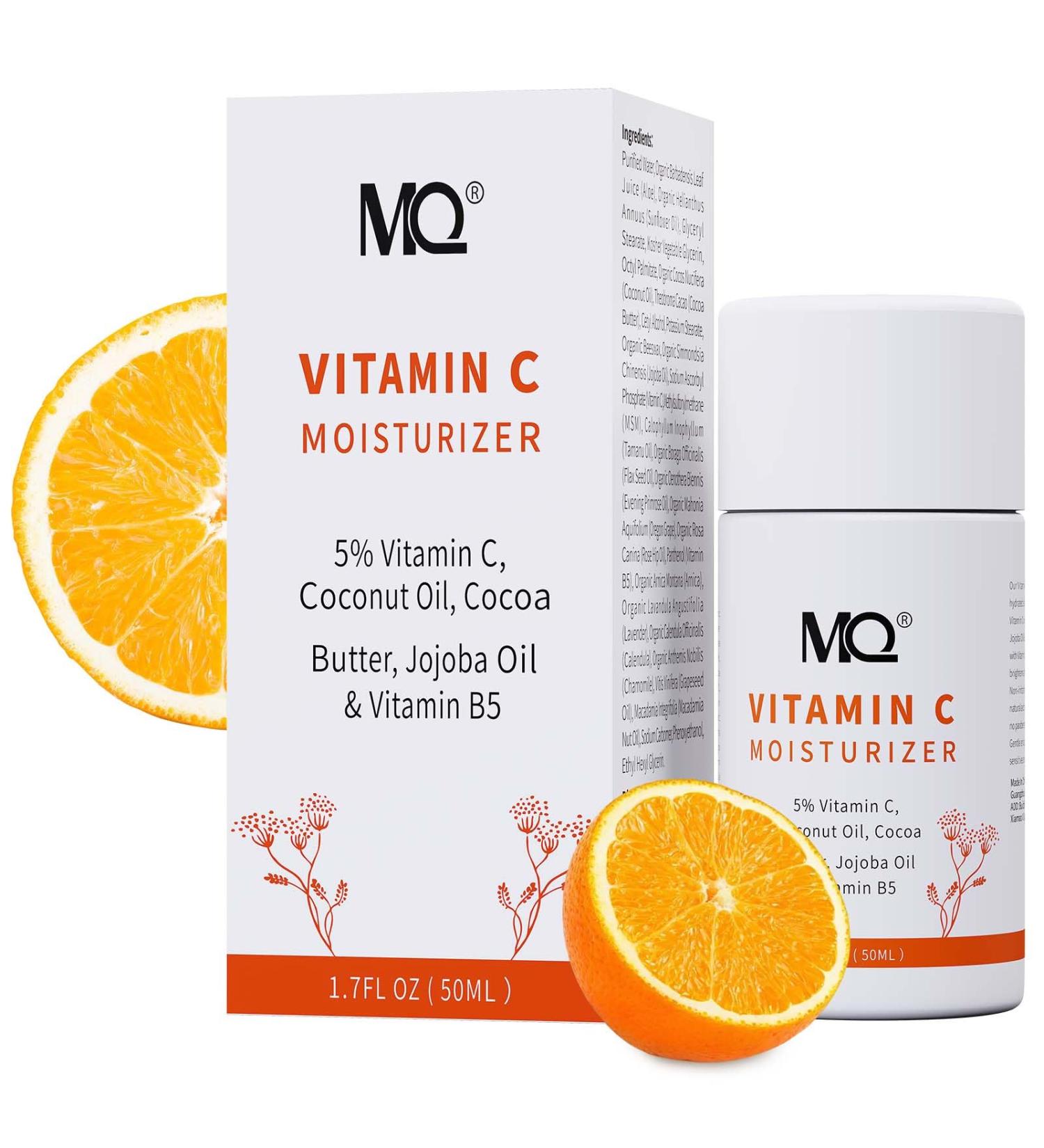 MQ Vitamin C Cream Visibly Brightening Body Lotion | Vitamin C Moisturizer Care Body Cream Revitalizes Dull-Looking Skin Promotes A Glowing Complexion - Buy Online on GoSupps.com
