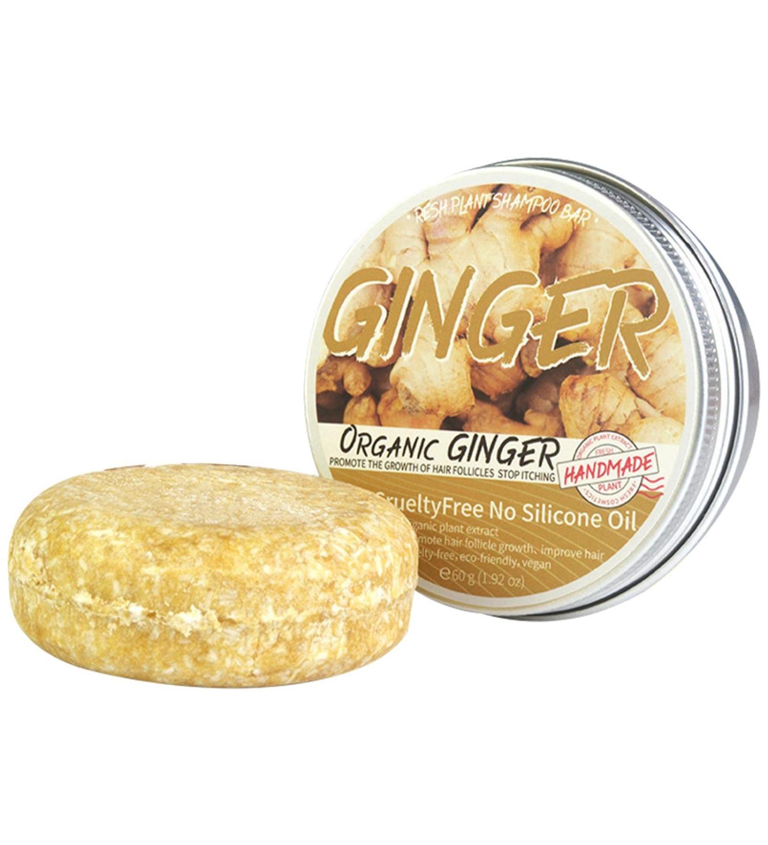 Hair Regrowth Shampoo - Natural Nourishing Shampoo and Conditioner Ginger Regrowth Soap - Effective Portable Anti-Hair Loss Shampoo for Hair Growth - Buy Online on GoSupps.com