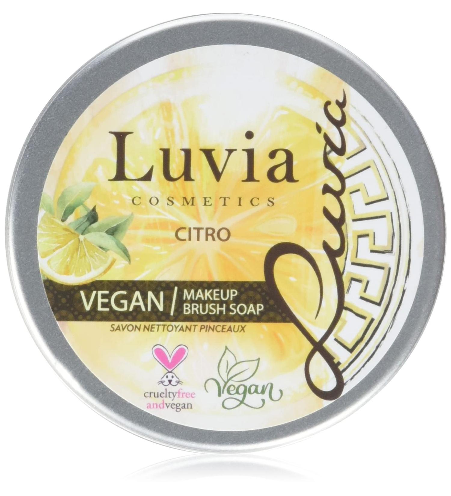 Luvia Brush Soap - Essential Citrus Cleaner for Makeup Brushes - 100g XXL - Perfect for Beauty Blenders & Cosmetics Cleaning - Buy Online on GoSupps.com