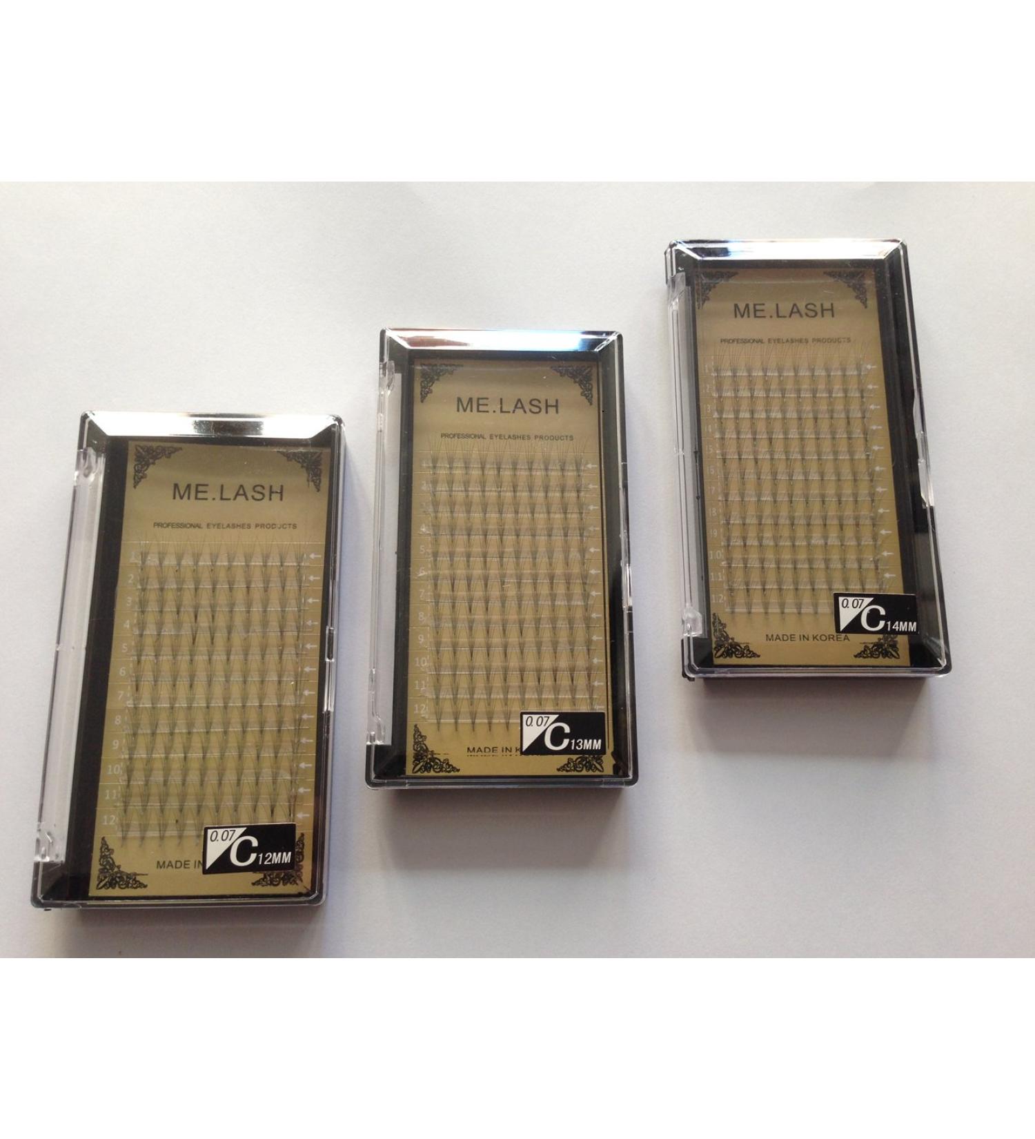 Premium 5D Russian Volume Eyelash Extensions - C Curl 0.07mm Thickness 9mm to 14mm Length | 3-Part Range - Buy Online on GoSupps.com