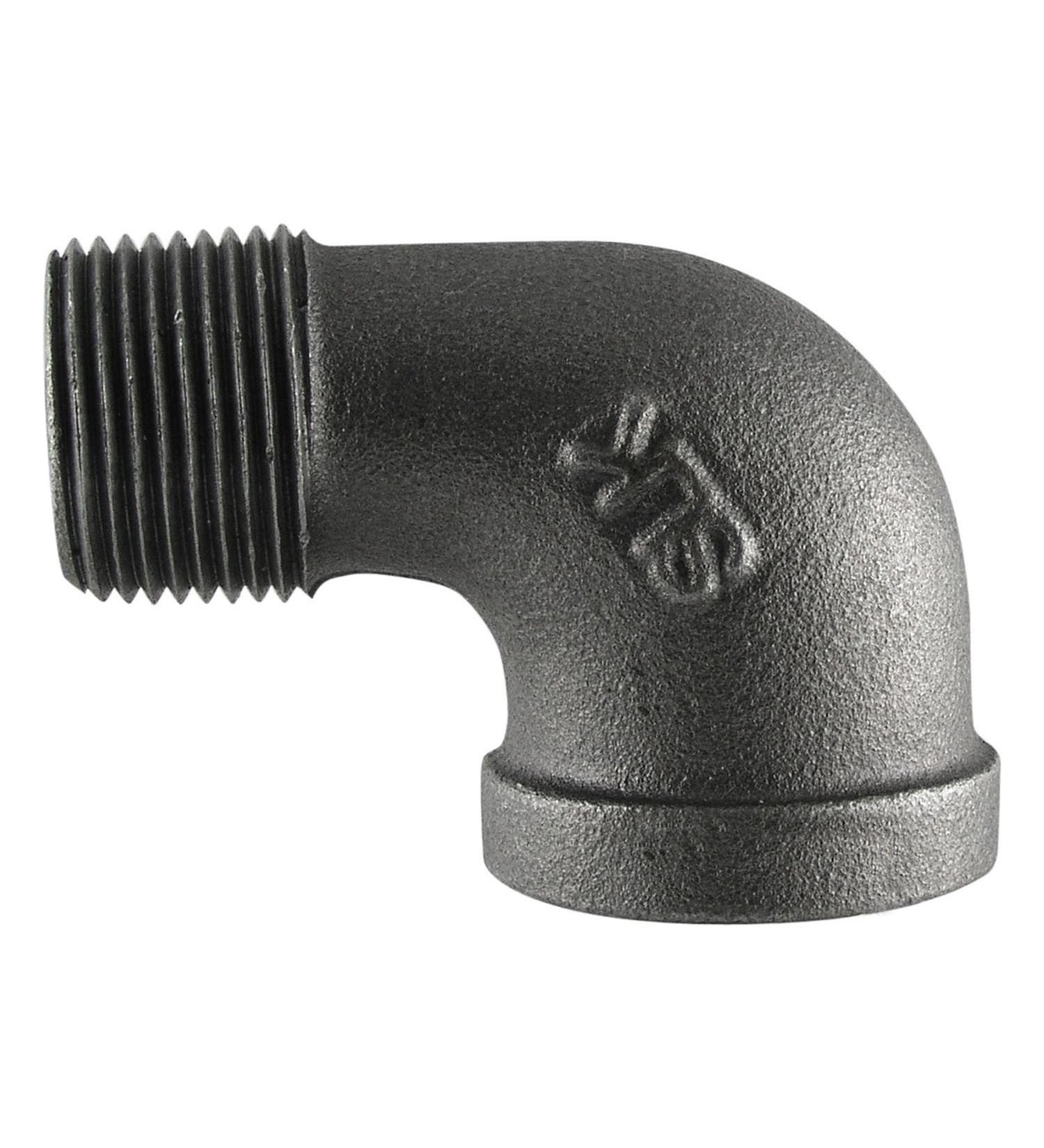 B & K 520-308BG 2" 90D BLK Street Elbow Black