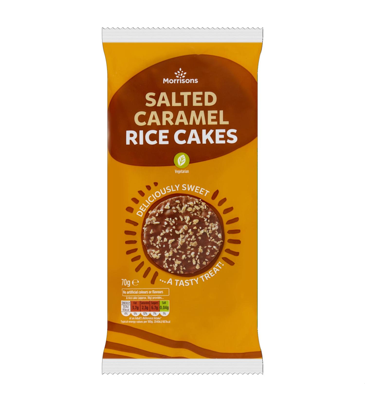 Morrisons Chocolate Salted Caramel Rice Cakes 70g