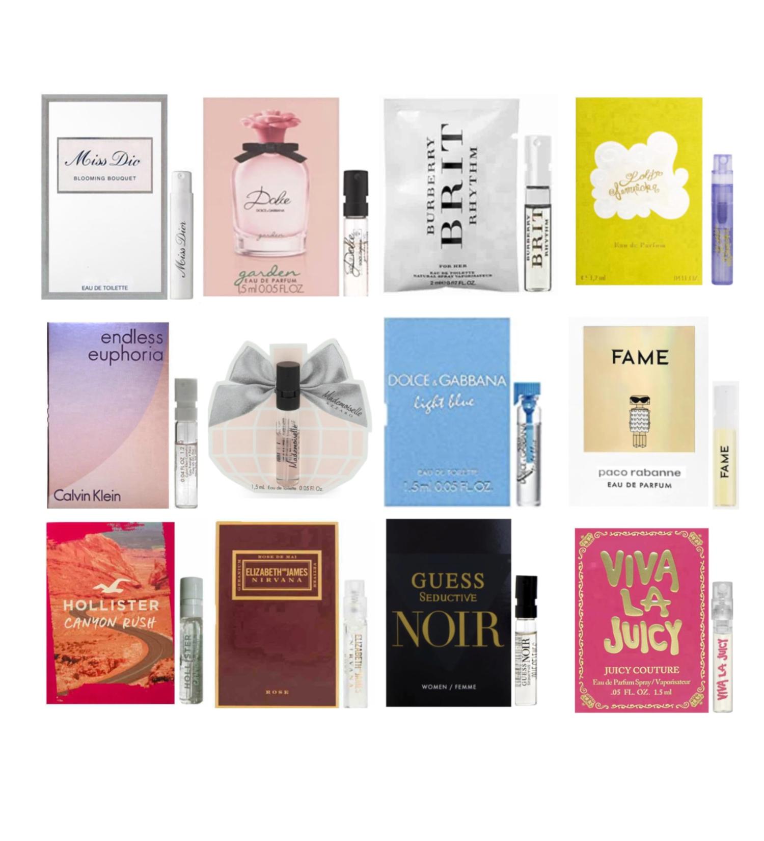 Women's fragrance sampler set - Designer perfume sample Lot x 8 Vials - Buy Online on GoSupps.com