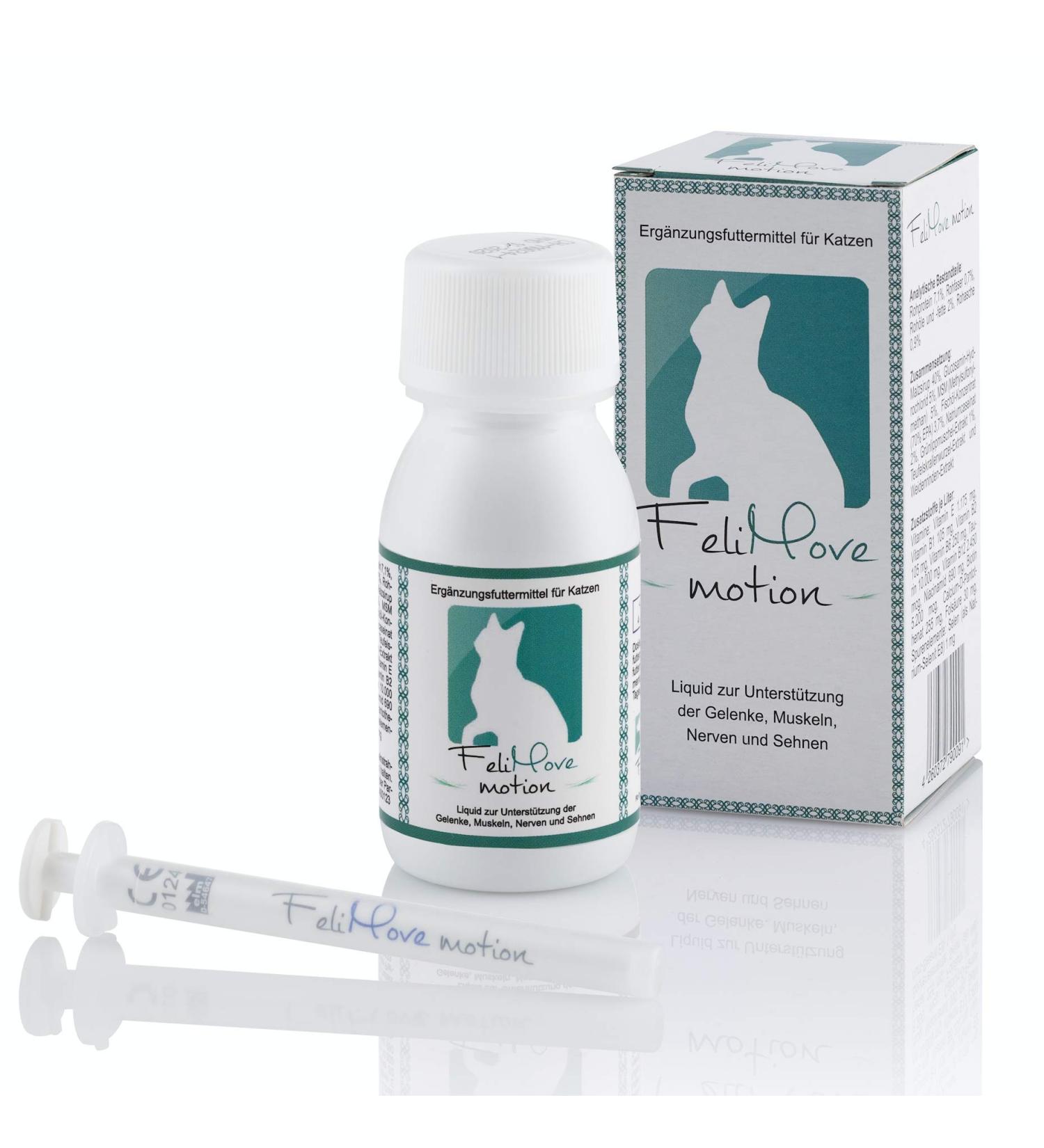 Felimove Motion Joint Liquid for Cats - Glucosamine MSM & EPA for Musculoskeletal Support - Buy Online on GoSupps.com
