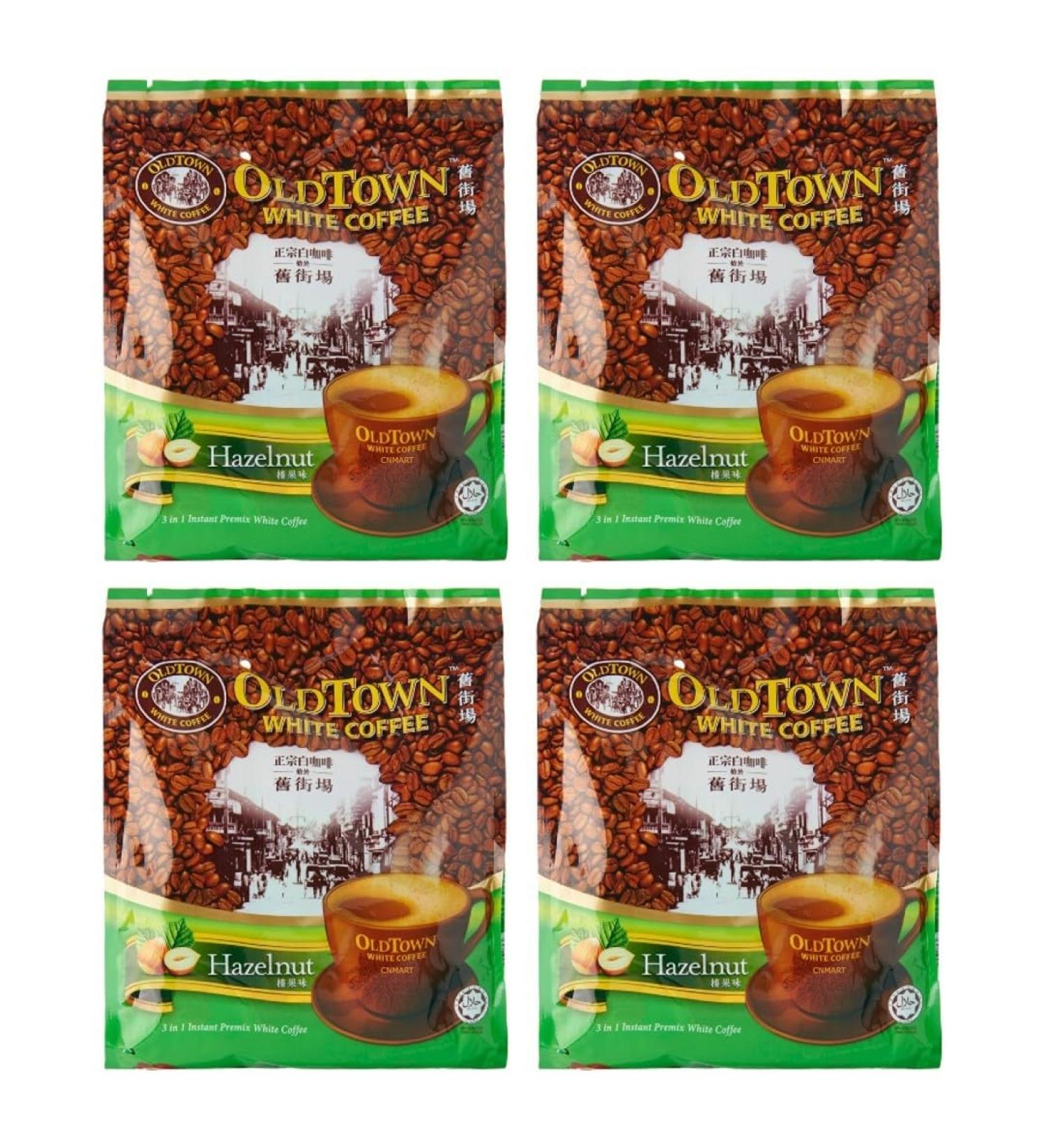 CNMART Malaysia Oldtown 3 in 1 White Coffee Hazelnut 15 sachets (Pack of 4) - Buy Online on GoSupps.com