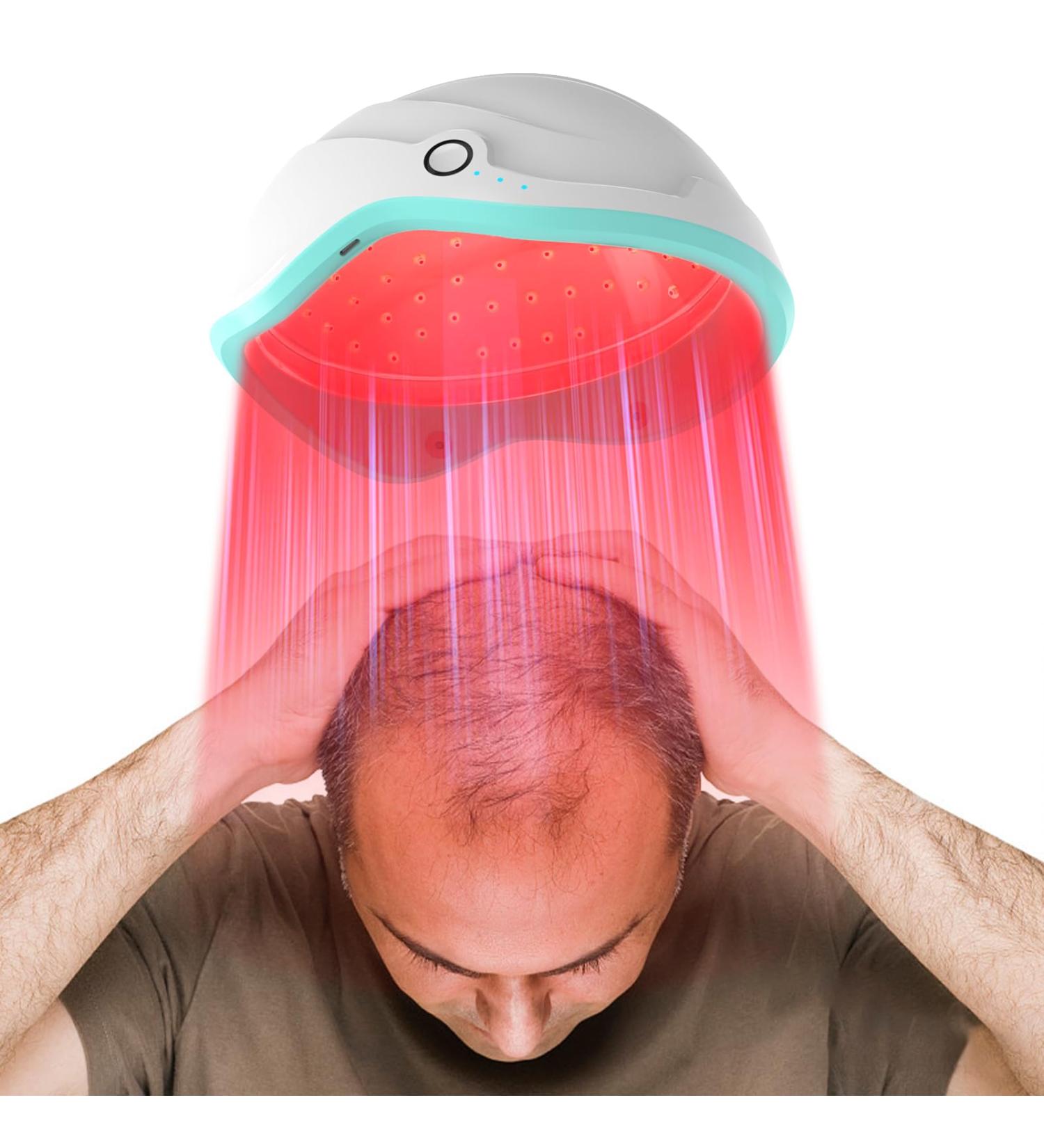 Laser Hair Growth Cap Red Light Therapy Helmet for Hair Regrowth FDA Cleared Hair Loss Treatment for Men and Women with Thinning Hair Rechargeable Hair Growth Product - Buy Online on GoSupps.com