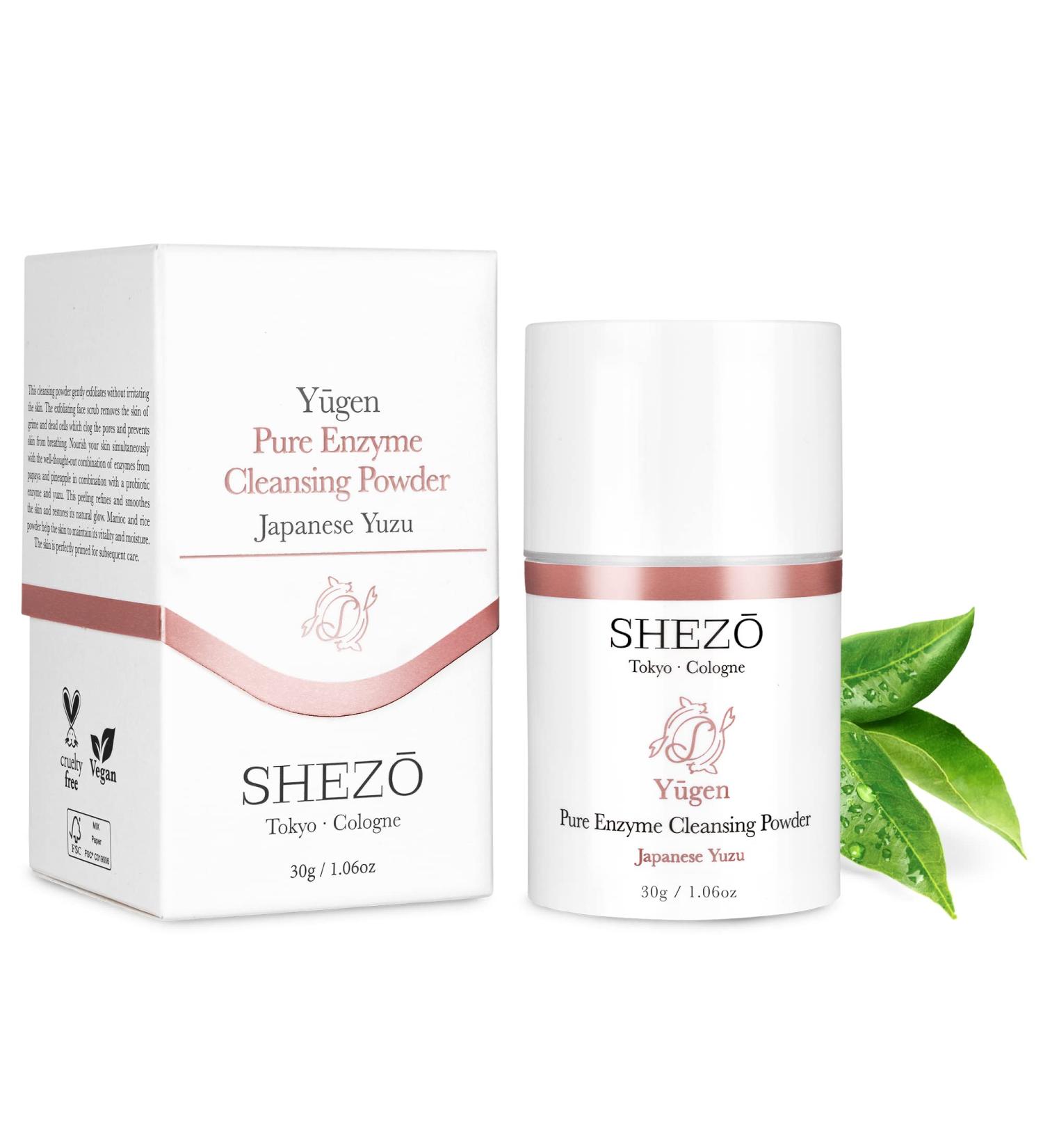Shezo Enzyme Peeling 30g - Japanese Yuzu Powder for Exfoliating Facial Cleanser - High-Quality Skin Care with Natural Vitamin C - Made in Germany - International Shipping Available - Buy Online on GoSupps.com