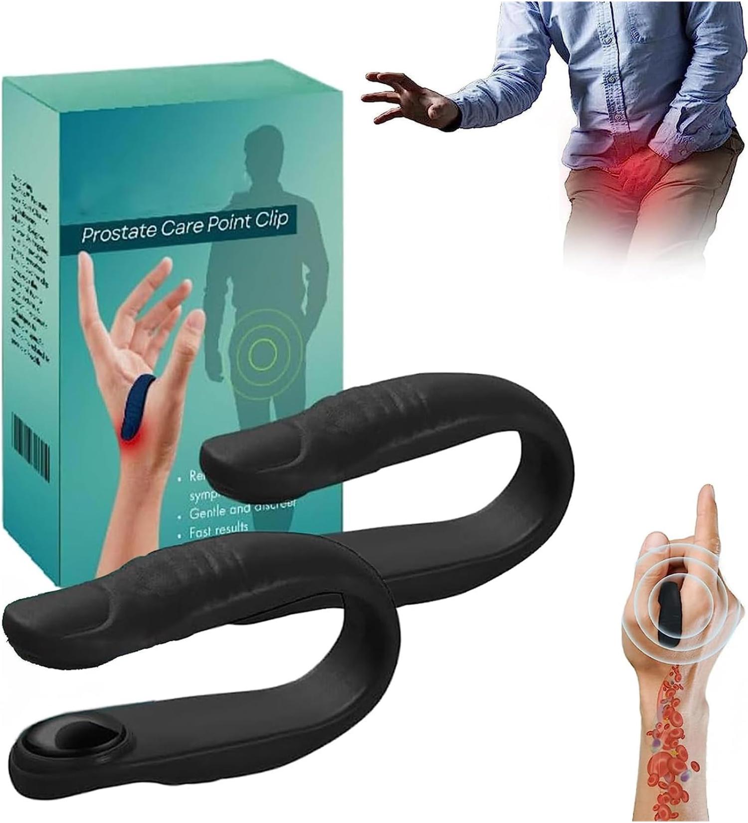 Prostate Care Point Clip - Acupressure for Blood Circulation & Discomfort Relief | Migraine & Kidney Care (2PCS) - Buy Online on GoSupps.com