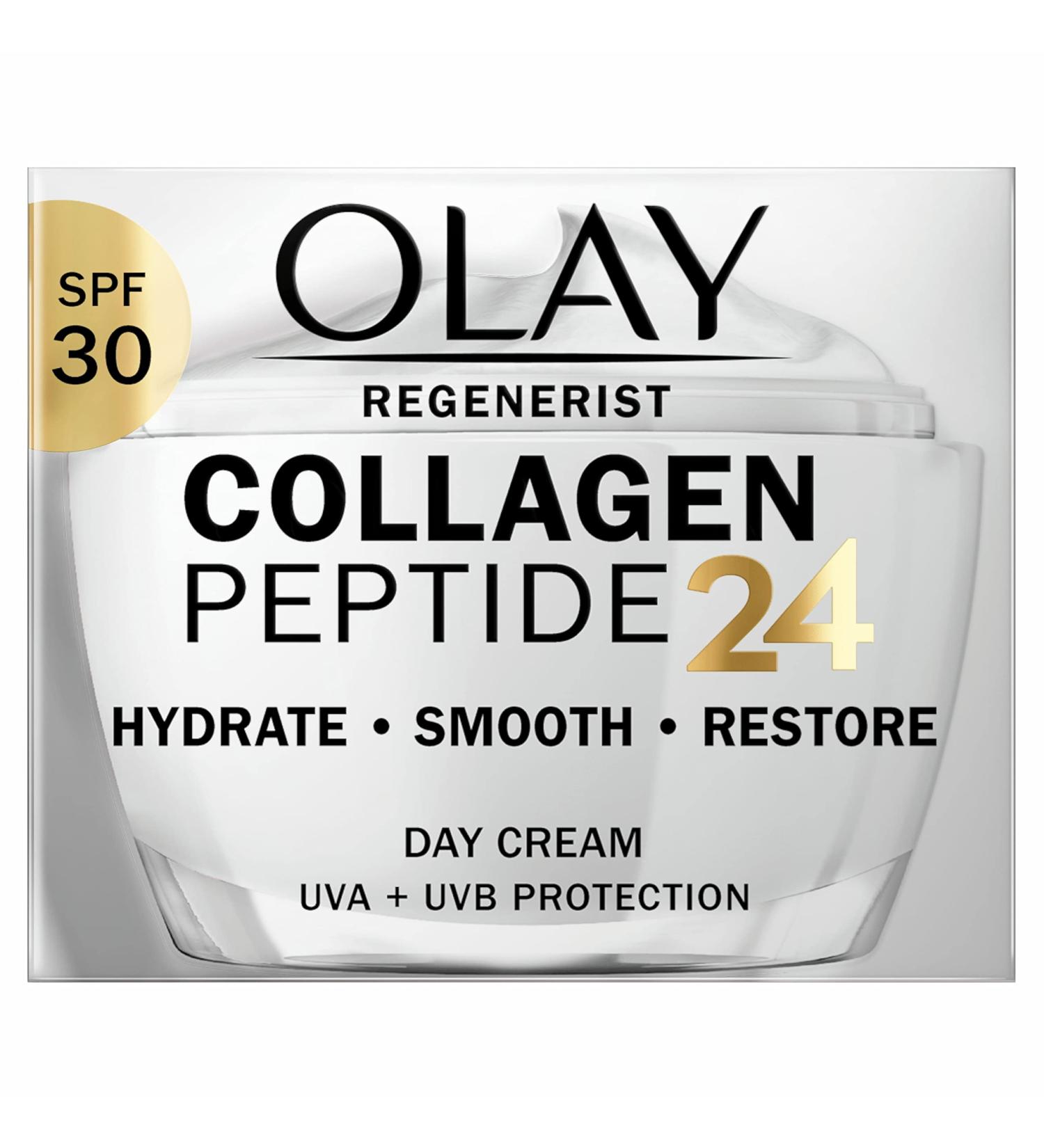 Olay Collagen Peptide24 day cream with collagen proptide and vitamin B3 + SPF 30 protection 50 ml - Buy Online on GoSupps.com