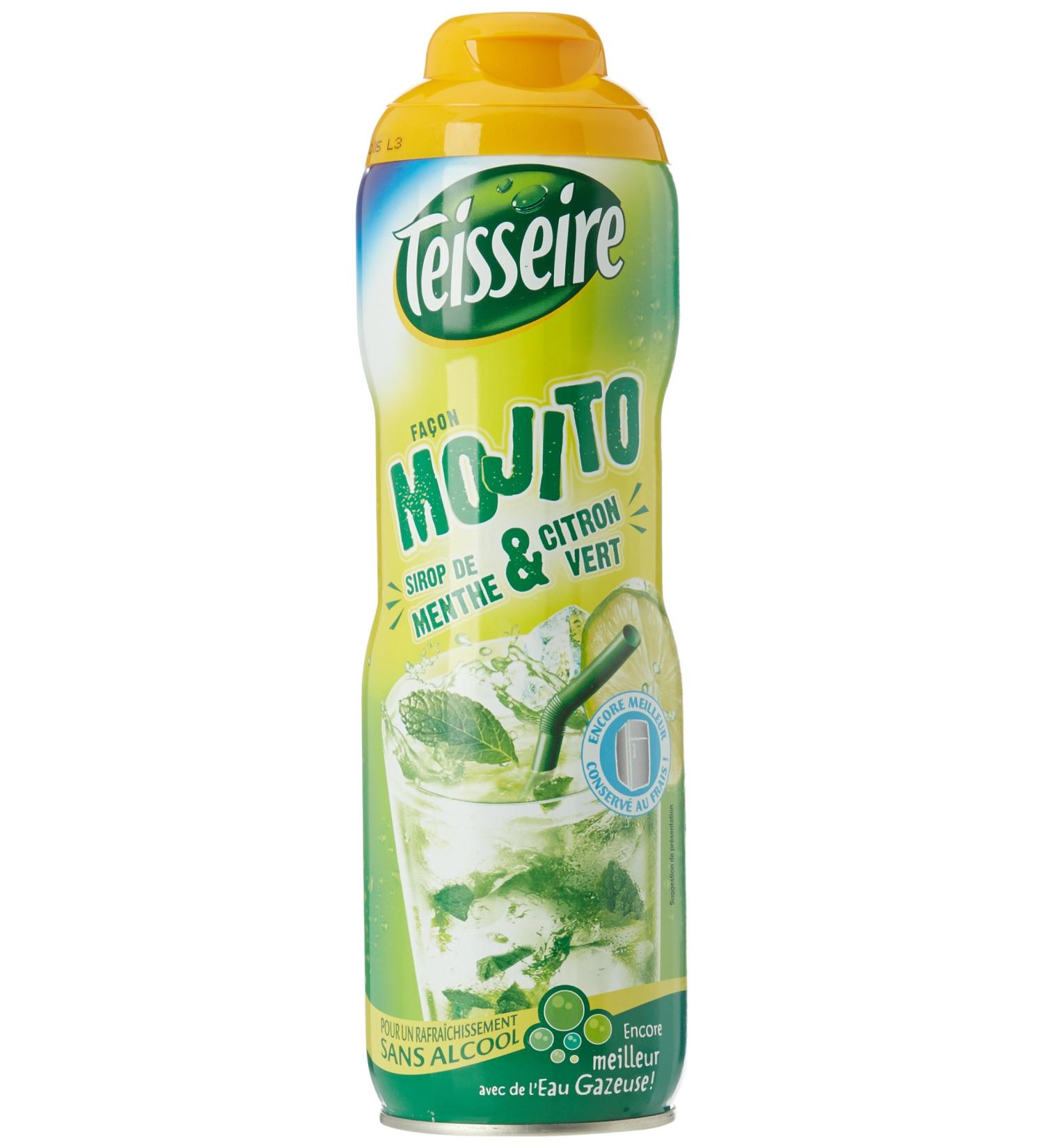 Teisseire Facon Mojito Mint and Lime Syrup 60 cl - Pack of 3 - Buy Online on GoSupps.com