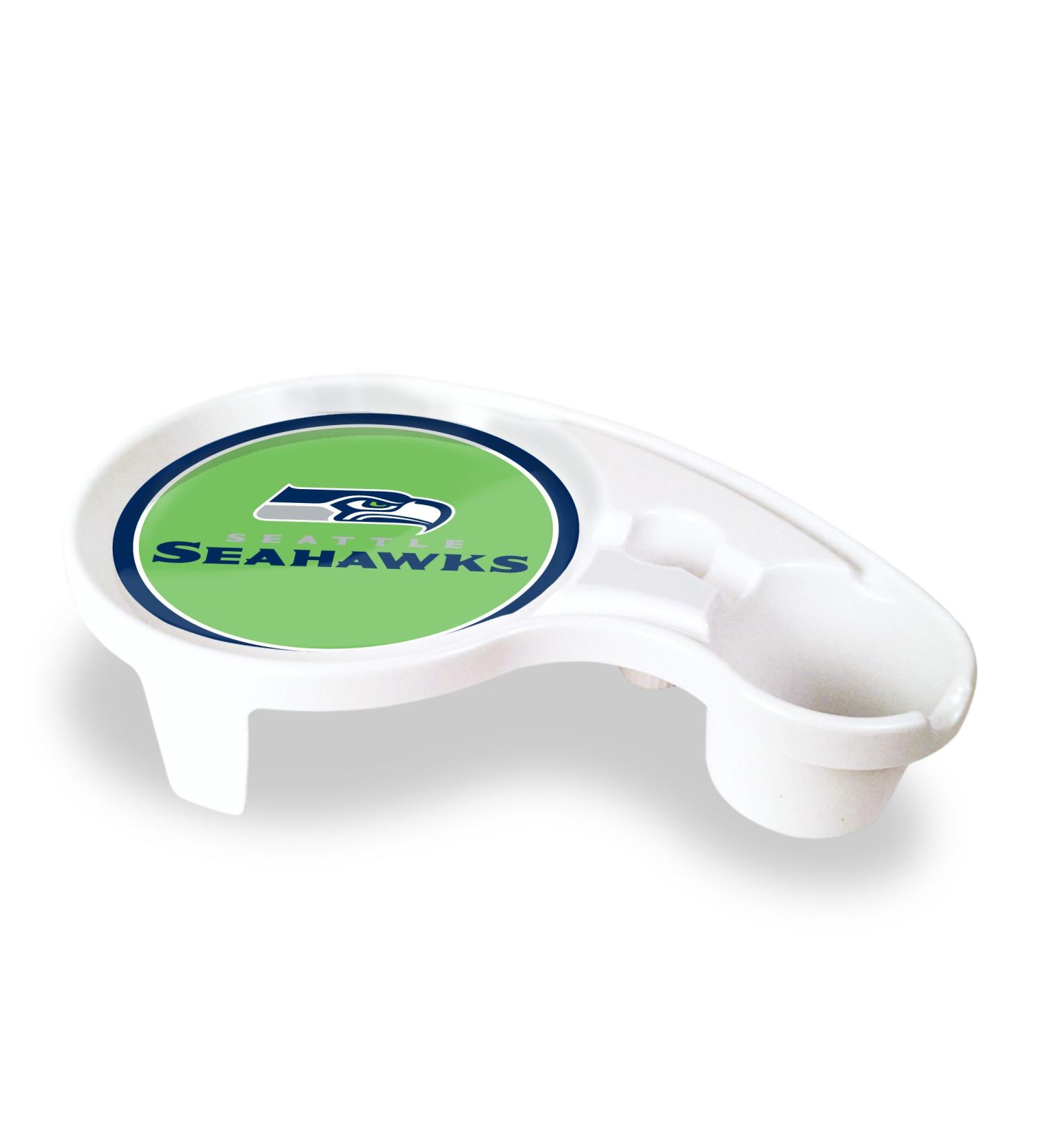 Duck House NFL Seattle Seahawks One Handed Party Tray 1 Piece White