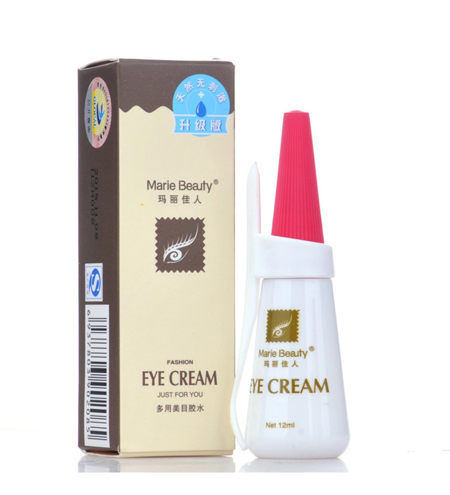 Healtheveryday New Professional EYE Waterproof False Eyelashes Adhesive Marie Beauty Premium Edition Eyelashes Glue - Clear White 12ml (White) - Buy Online on GoSupps.com