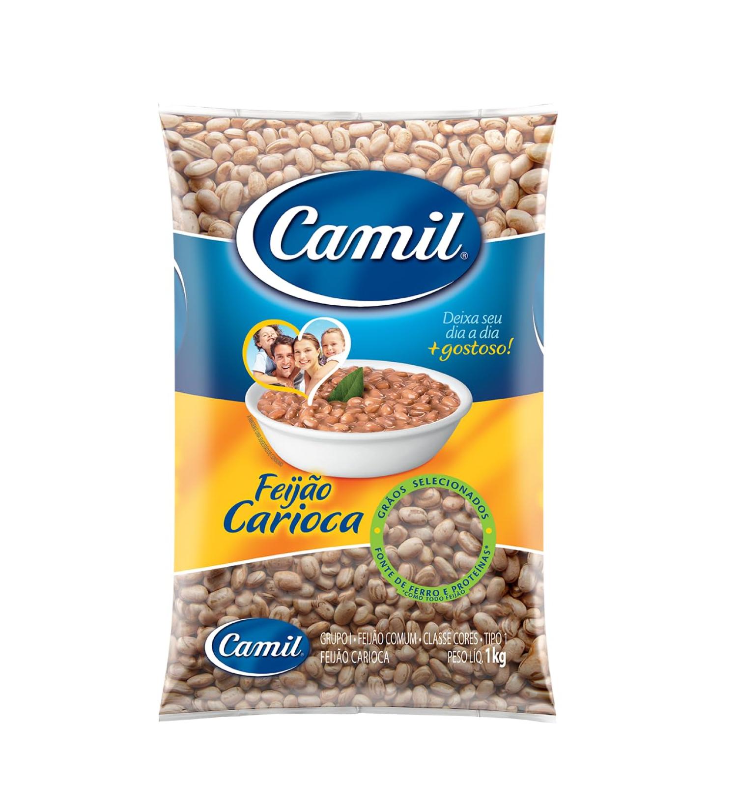 Brown Beans from Brazil/Brazilian Beans Carioca/Famous Brazilian beans/Feijao Brasileiro tipo Carioca - Camil 1kg
