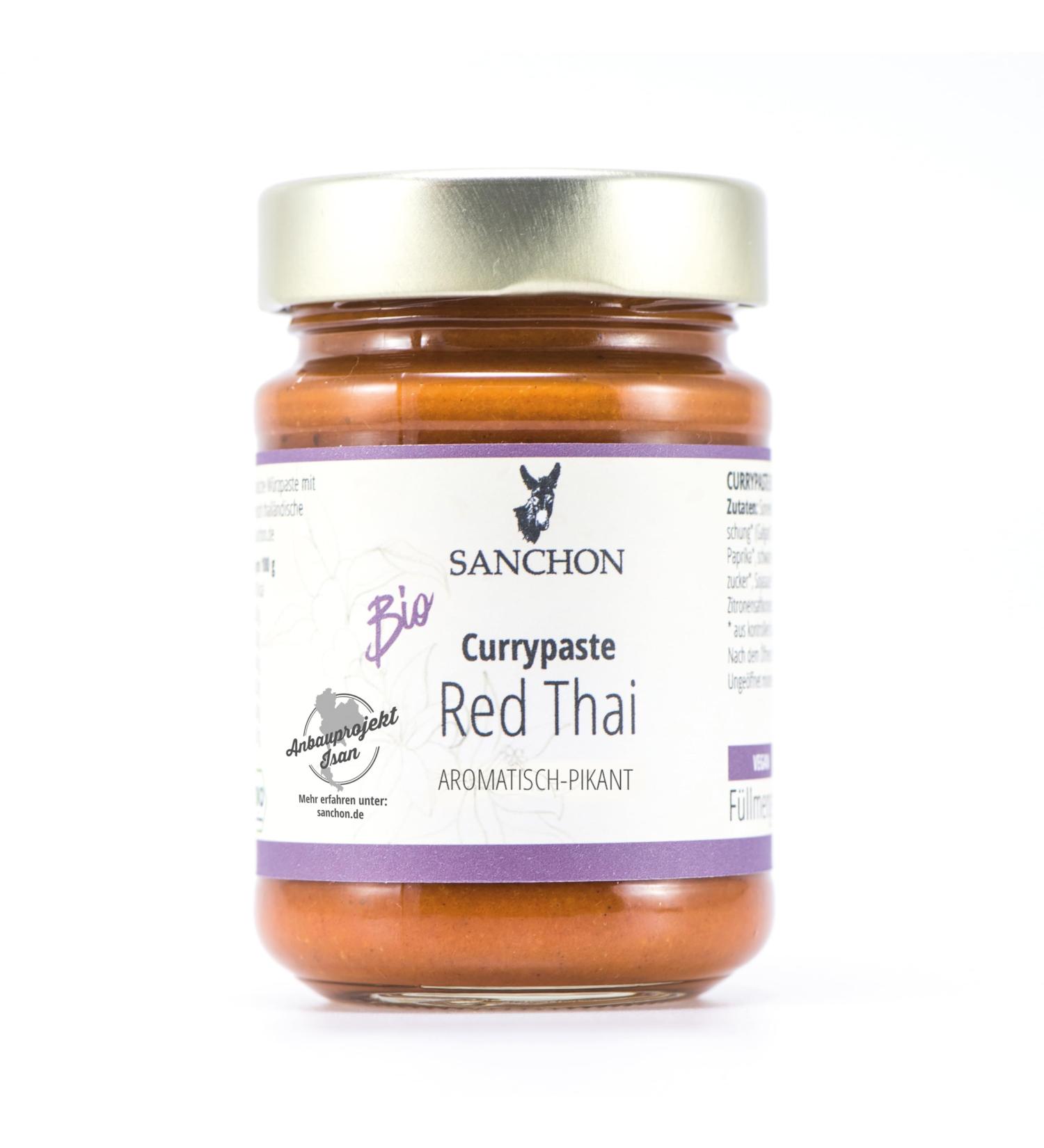 Organic Curry Paste Red Thai Sanchon (6 x 190 g) 6 x 190 gr