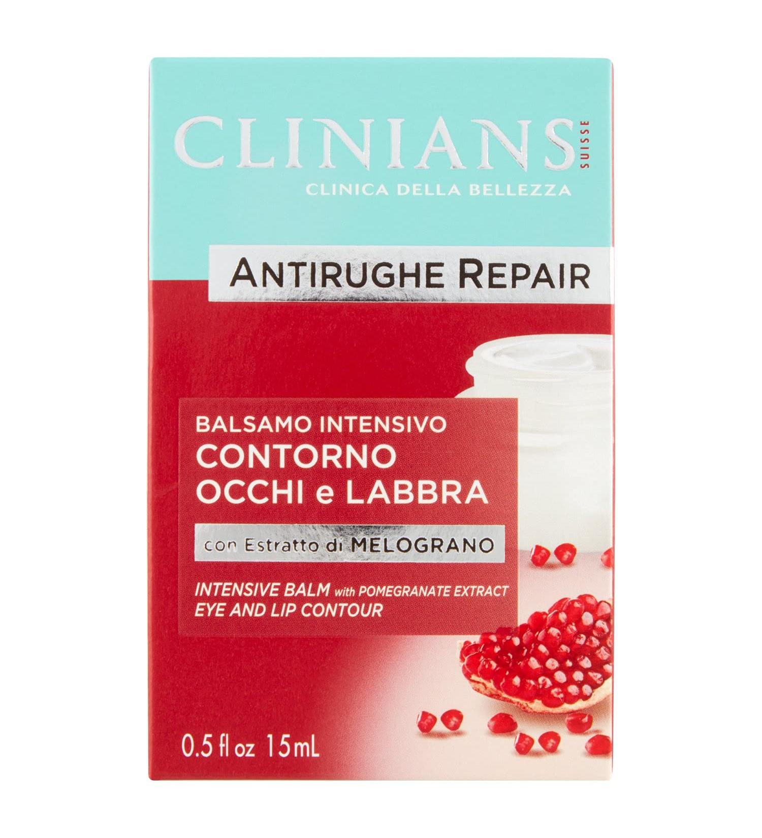 Clinians Intensive Anti-Wrinkle Eye & Lip Balm - Pomegranate Rice Proteins & Vitamin E | 15ml | International Shipping Available - Buy Online on GoSupps.com