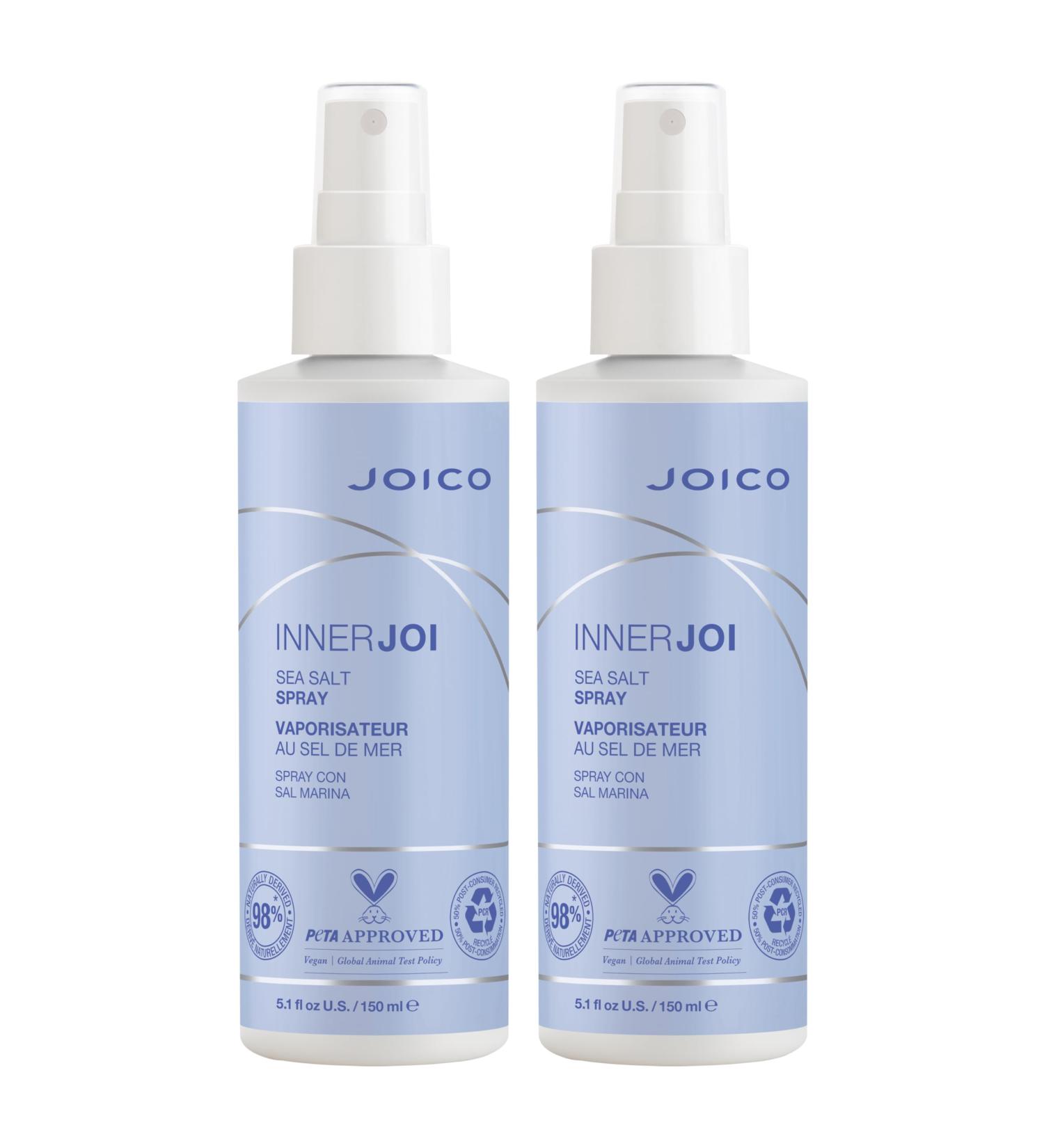 Joico InnerJoi Sea Salt Spray | Styling For All Hair Types | Sulfate & Paraben Free | Naturally-Derived Vegan Formula 2.55 Fl Oz (Pack of 2) - Buy Online on GoSupps.com