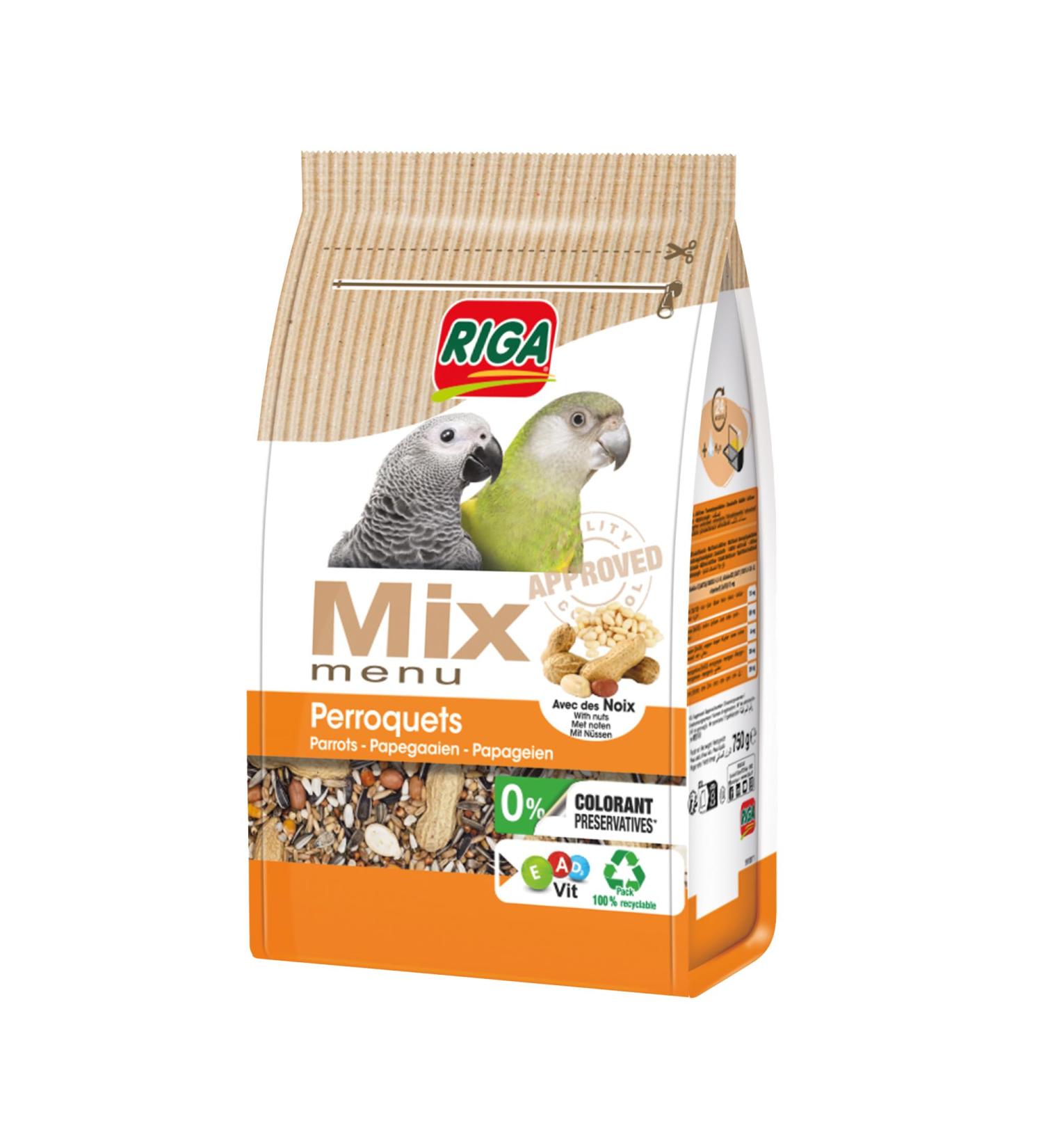 RIGA MIX Menu PARROTS 750G - Buy Online on GoSupps.com