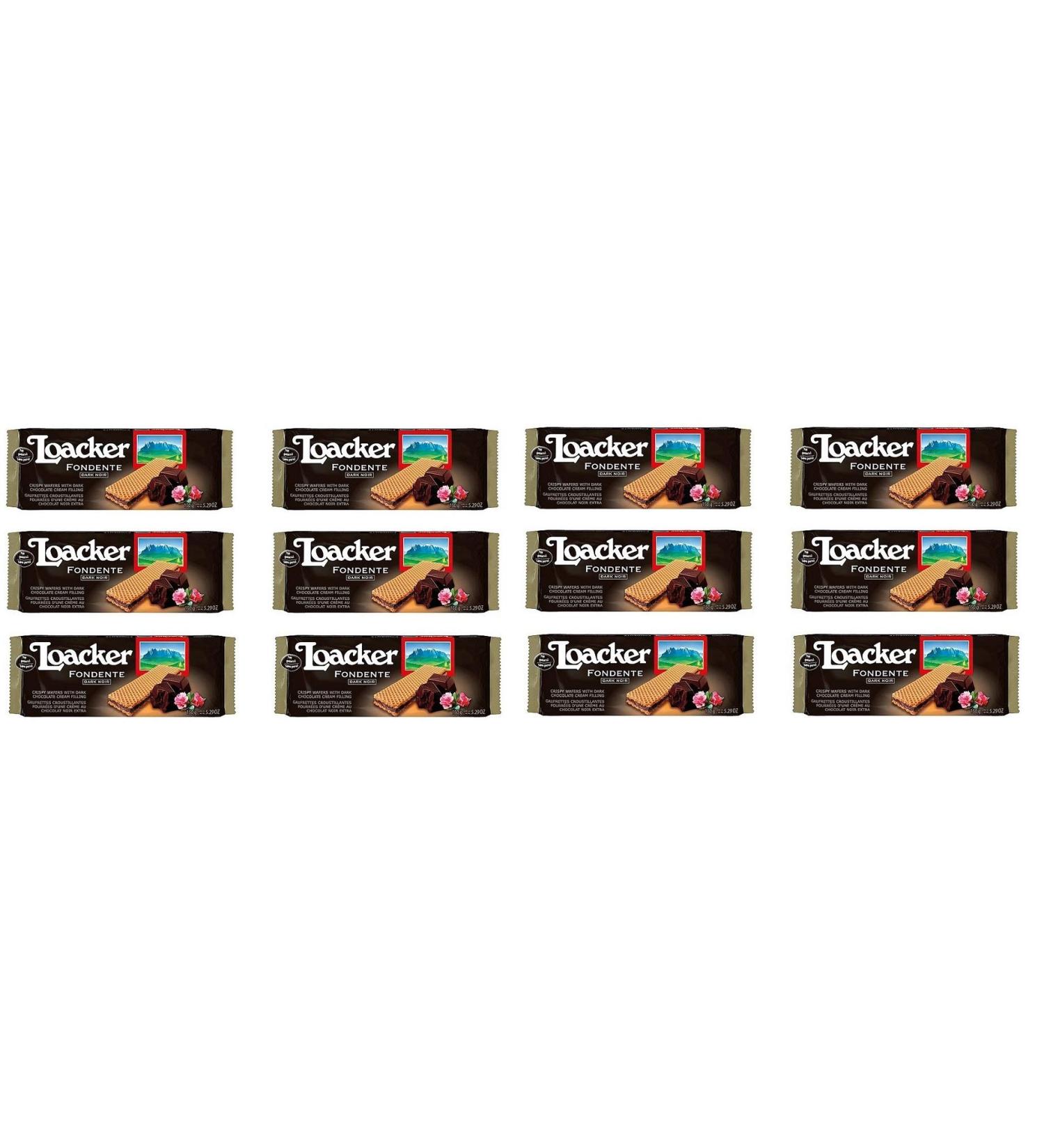 Loacker Loacker Wafer 150g Crisp Waffles - Dark Black (Pack of 12)