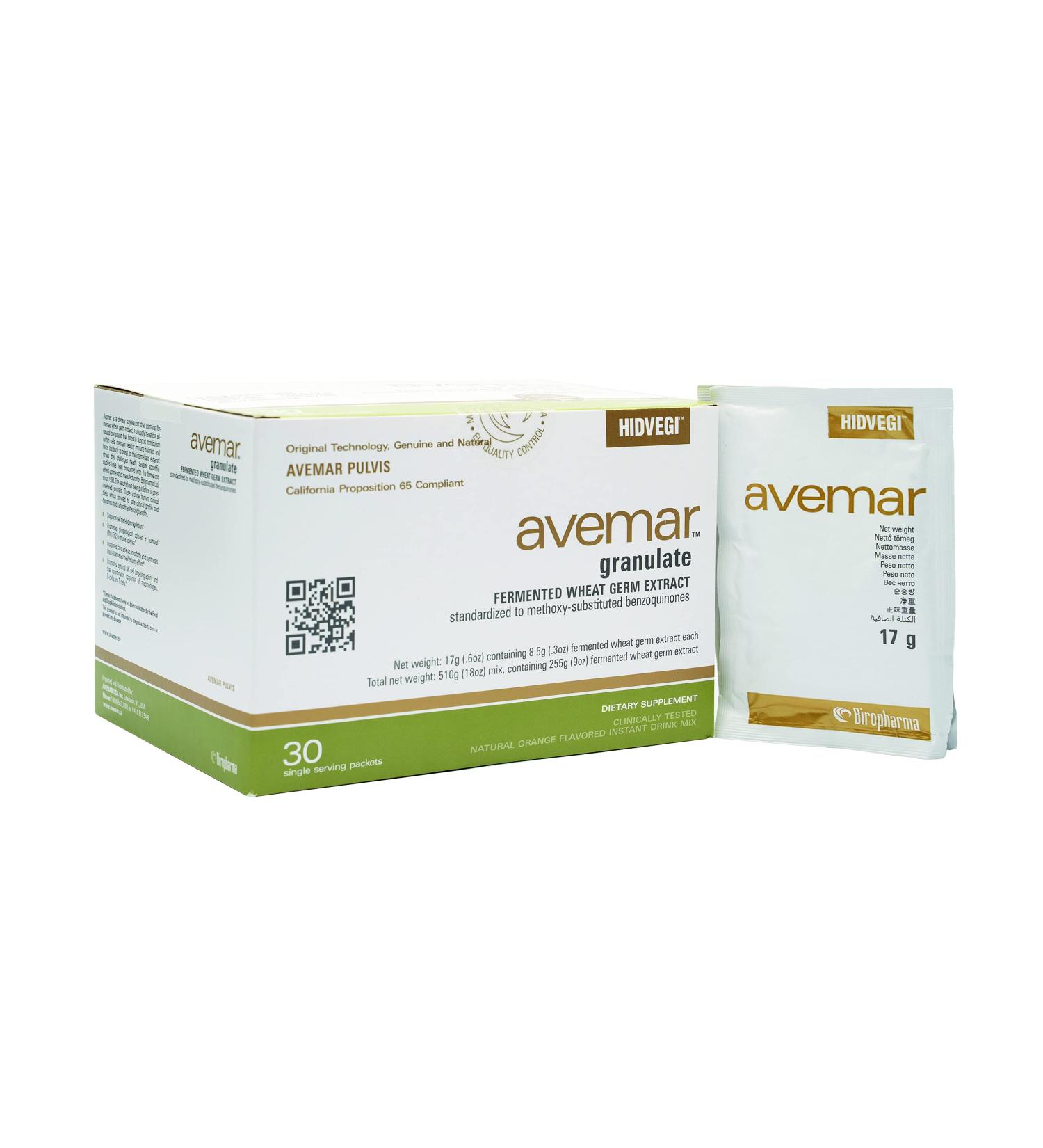 Authentic Avemar Granulate - Fermented Wheat Germ Extract Daily Immune and Cell Support Natural Avemar Pulvis Super Concentrate Natural Instant Drink Mix 30 1 Box - Buy Online on GoSupps.com