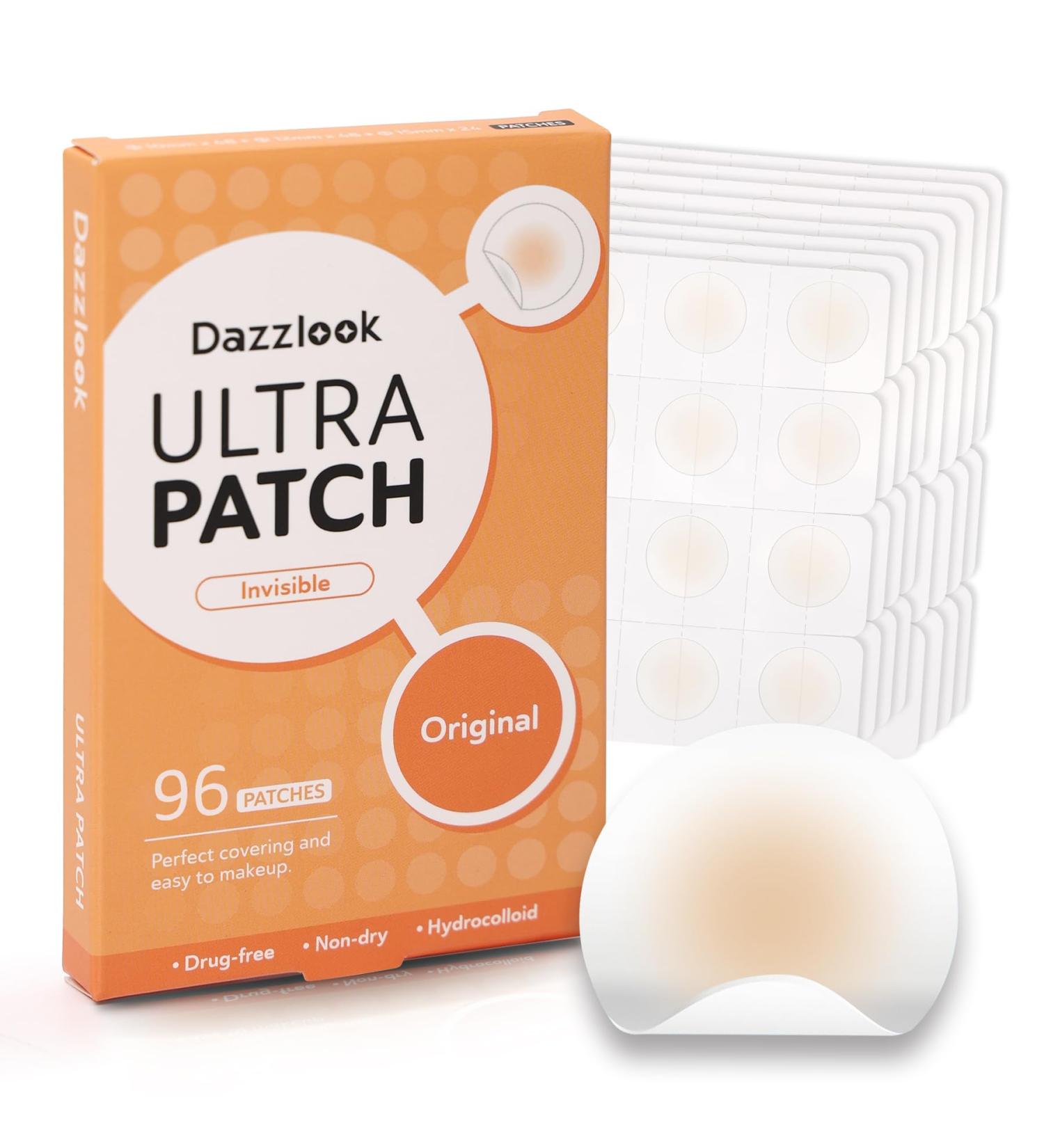 Ultra Pimple Patches - Hydrocolloid Acne Dots for Face | 96 Count | Day & Night Use for Zits & Blemishes - Buy Online on GoSupps.com