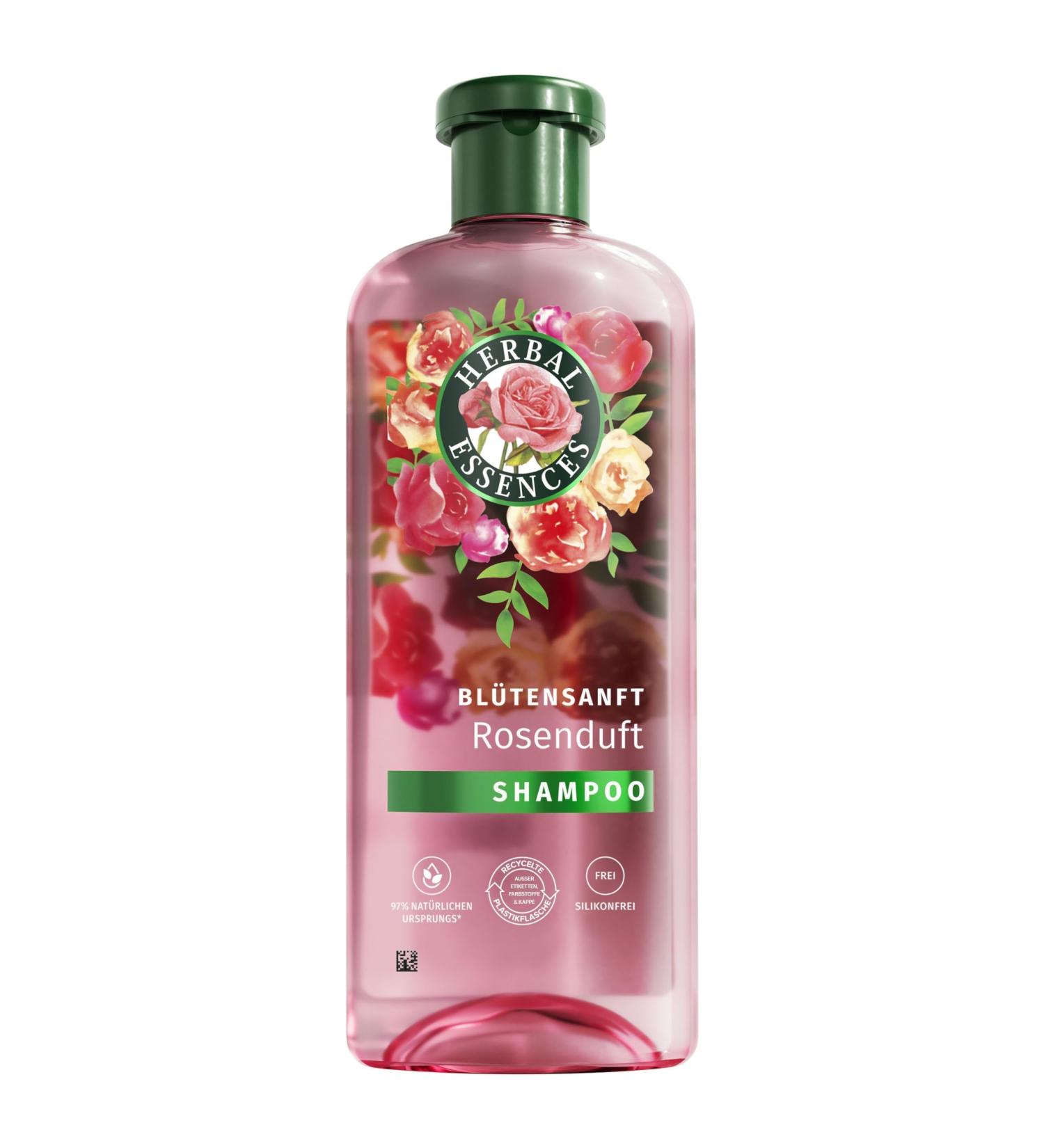 Herbal Essences Rose Scented Shampoo 350ml - Silky Shine Natural Ingredients Vegan & Silicone-Free - Buy Online on GoSupps.com