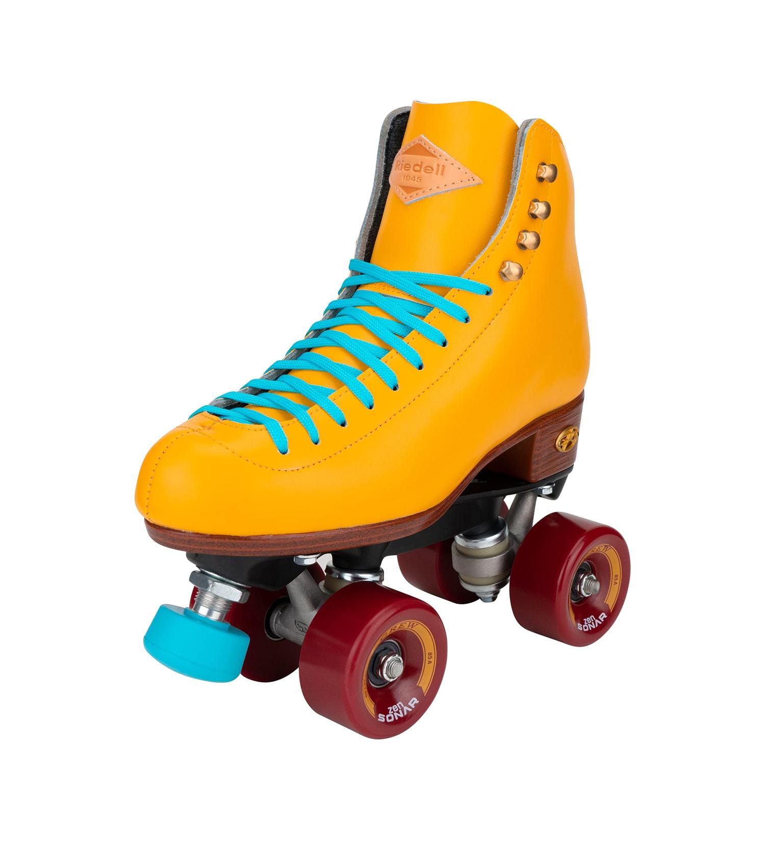 Riedell Crew Outdoor Quad Roller Skate - Turmeric, Size 8 - Buy Online on GoSupps.com