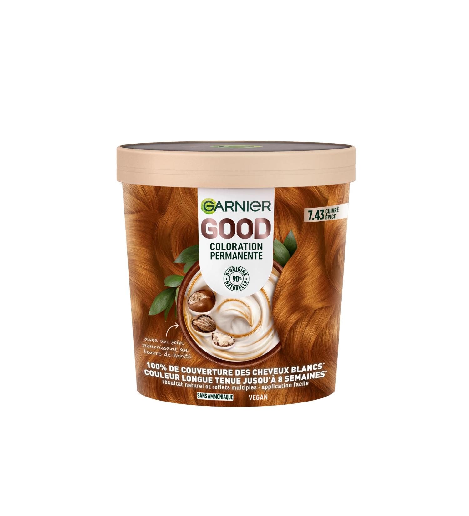  Garnier Garnier Good Hair Color 7.43 Copper Spicy 120g - Buy Online on GoSupps.com